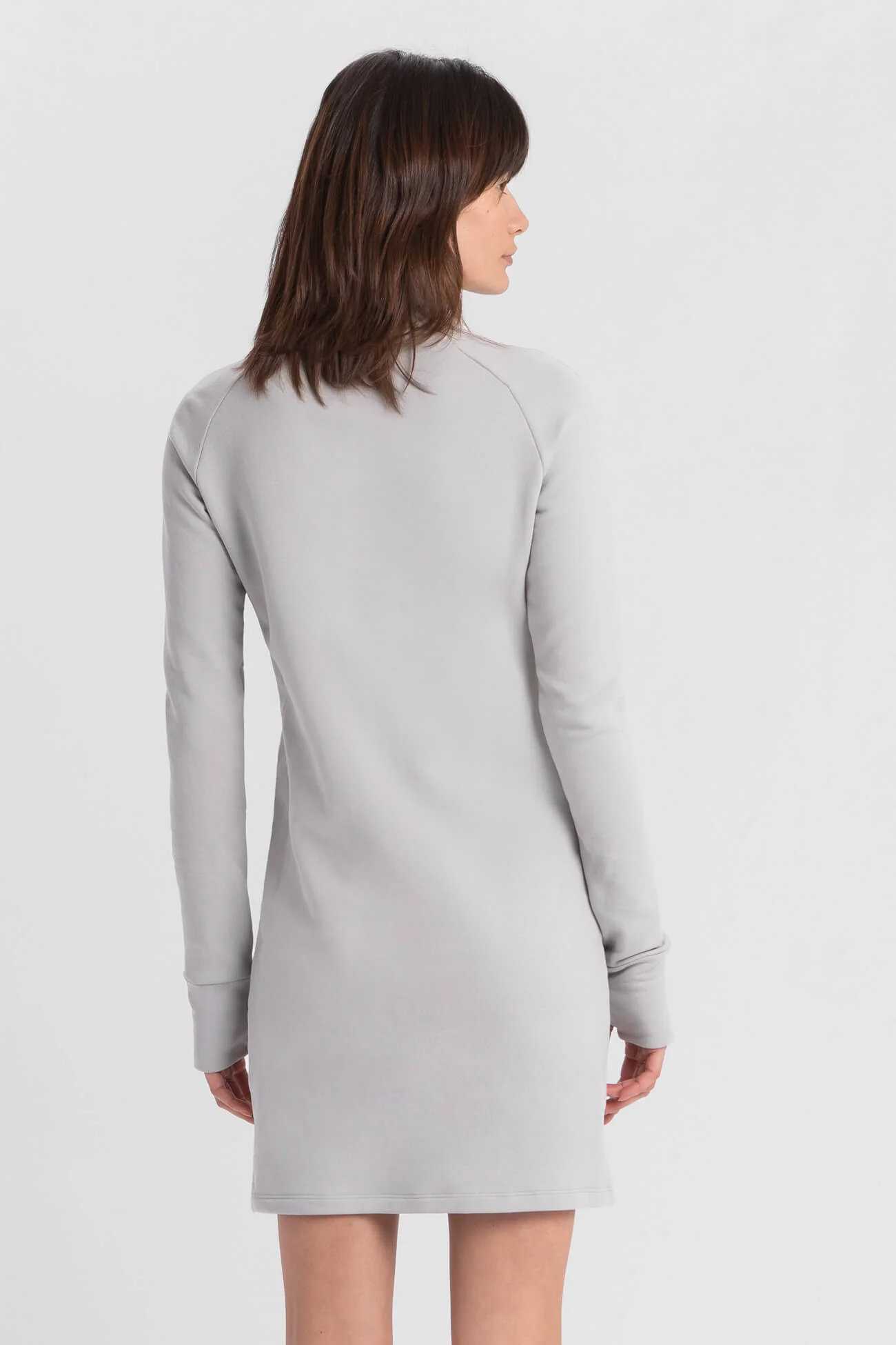 Alani Sweatshirt Dress | Fog Grey - Image 5