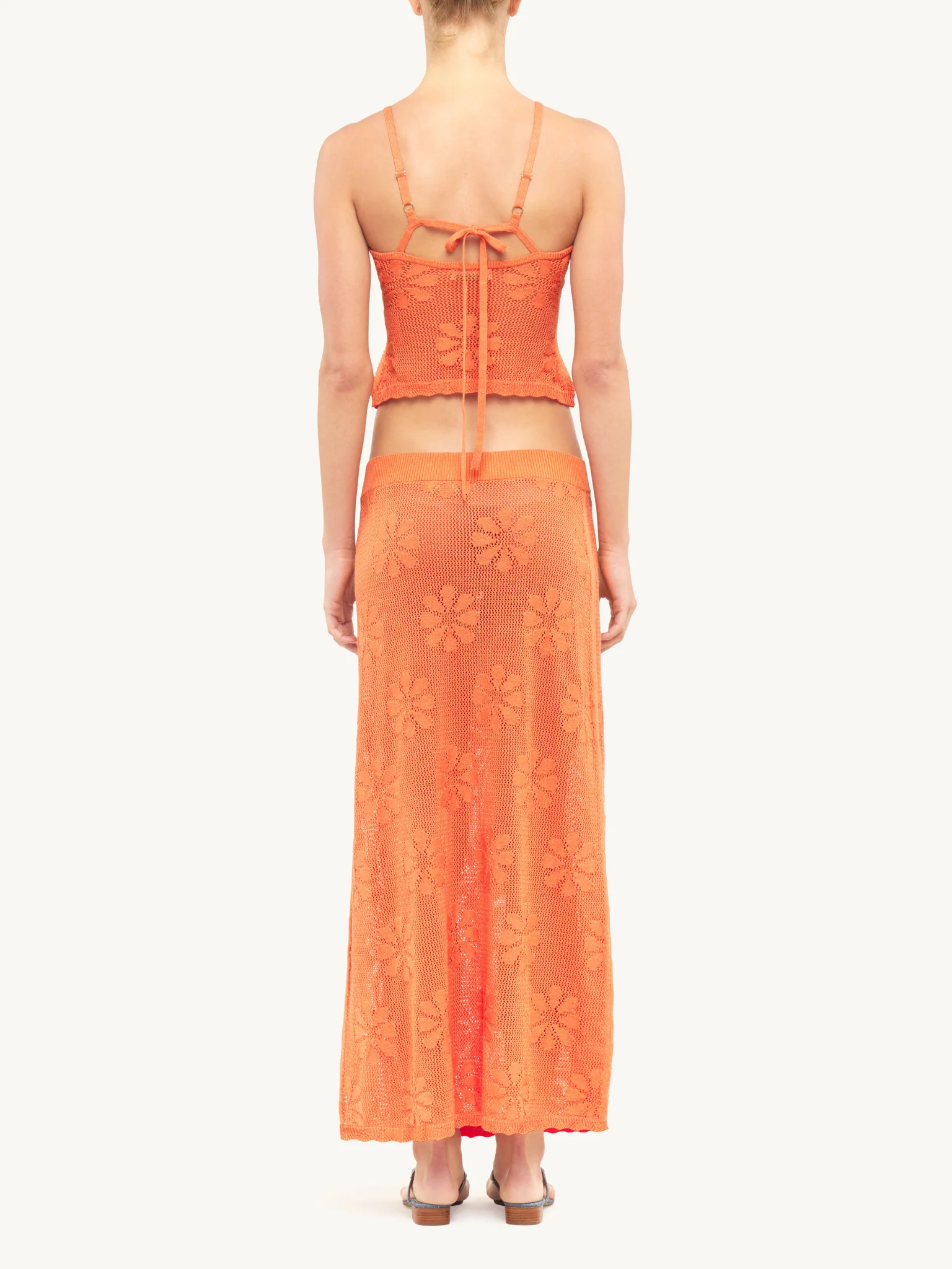 Bruna Crochet Top | Tangerine - Image 5