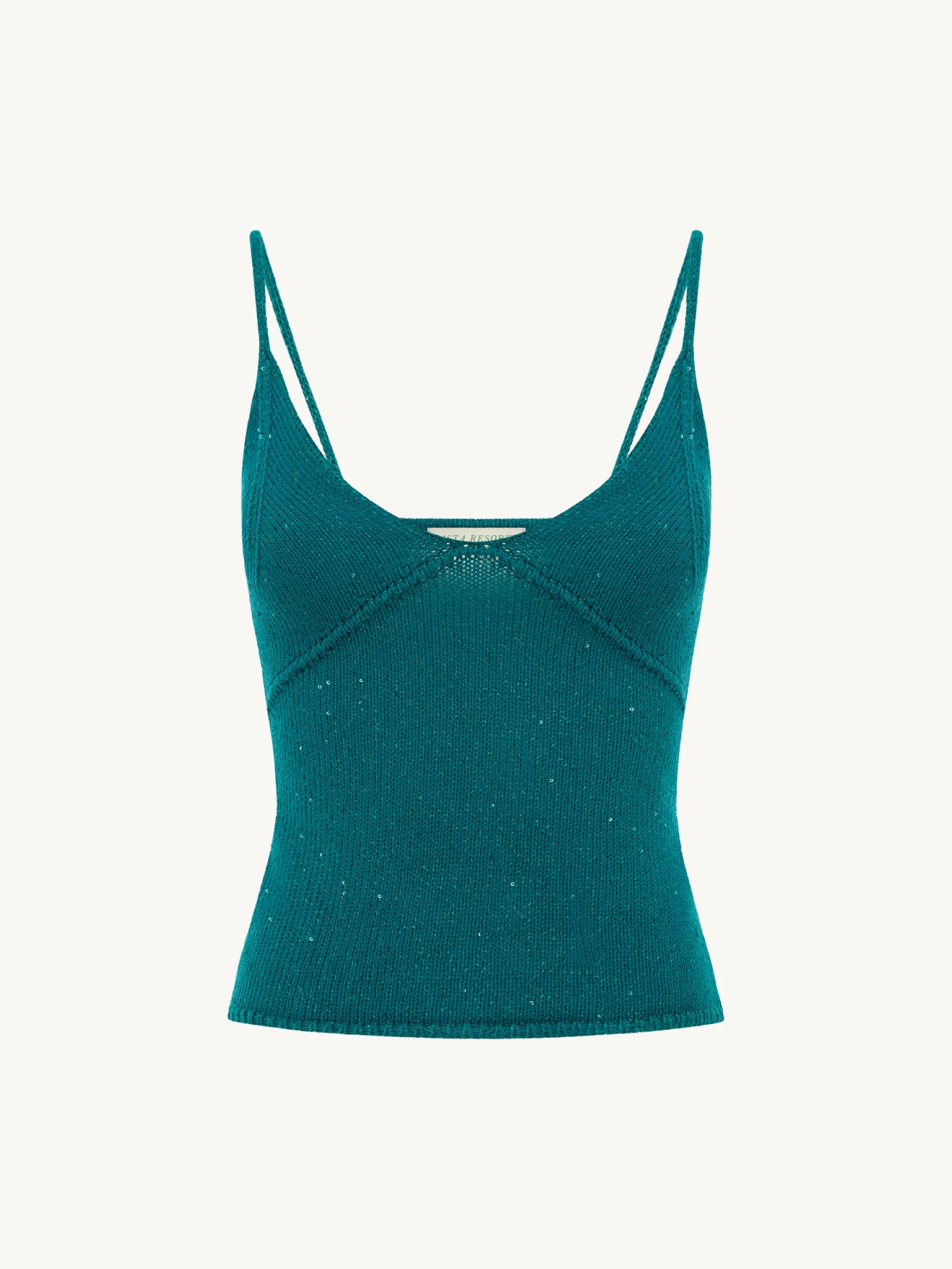 Carolina Camisole | Palm Green Sequin
