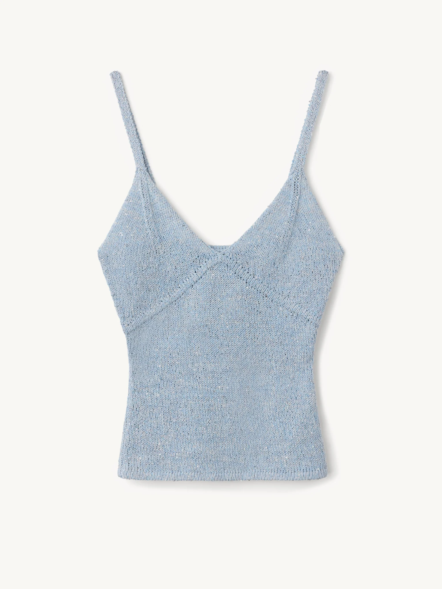Carolina Camisole | Sky Blue Sequin