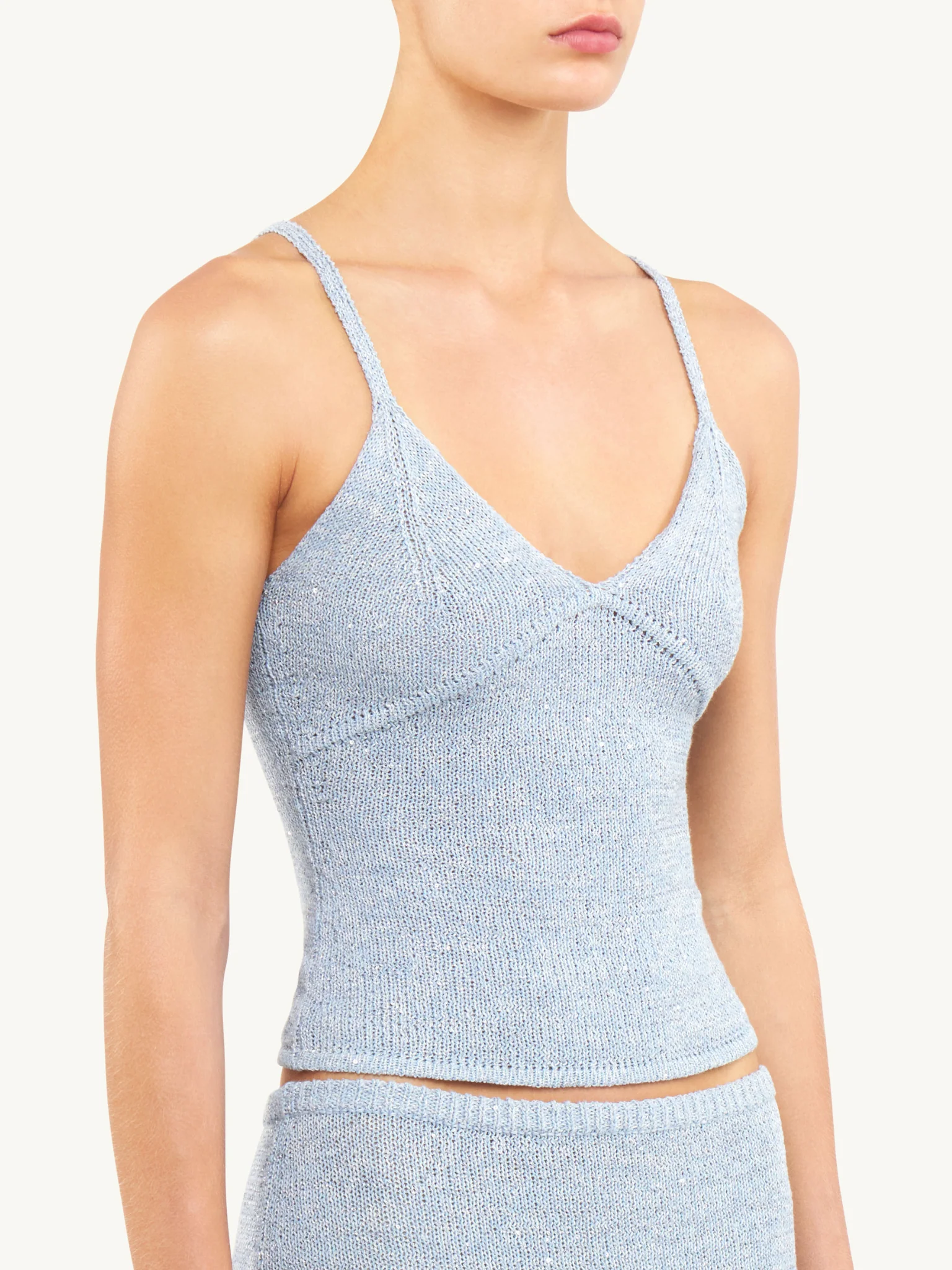 Carolina Camisole | Sky Blue Sequin - Image 3