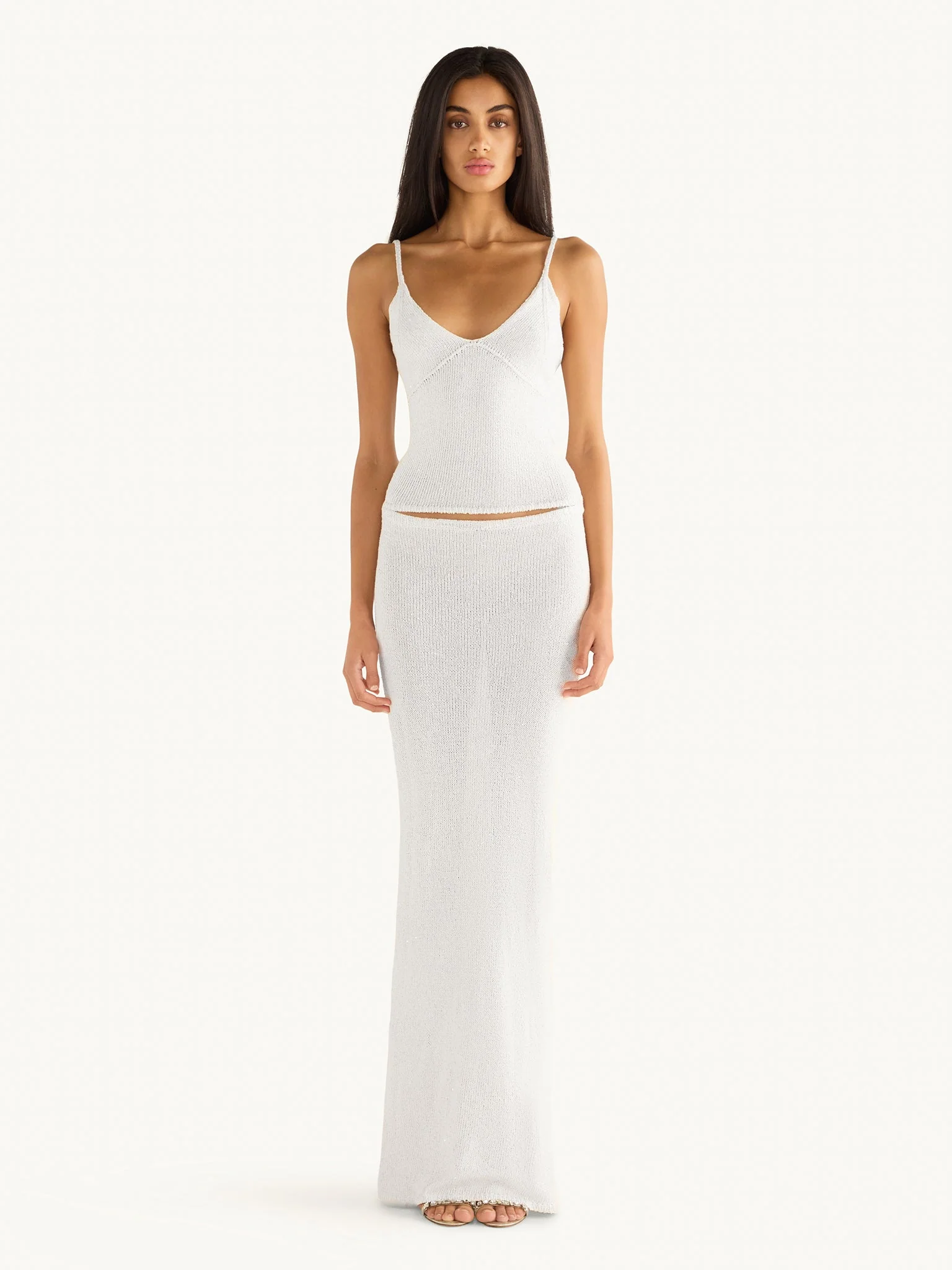 Carolina Camisole | Star White Sequin - Image 2