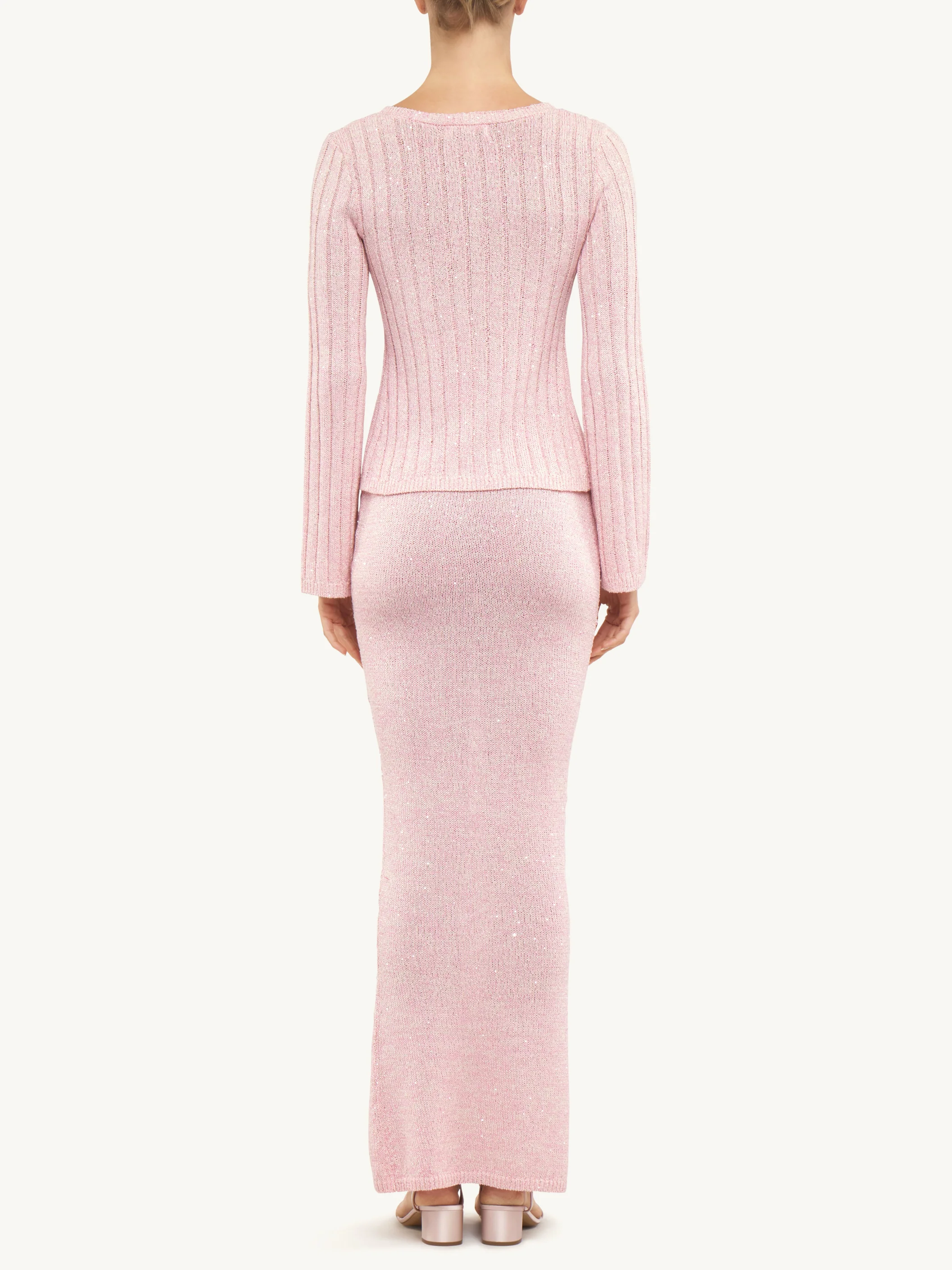 Carolina Skirt | Bon Bon Pink Sequin - Image 5
