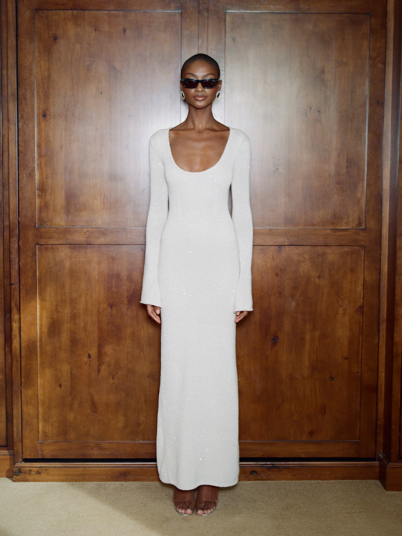 Ella Long Sleeve Dress | Snow Sequin - Image 6