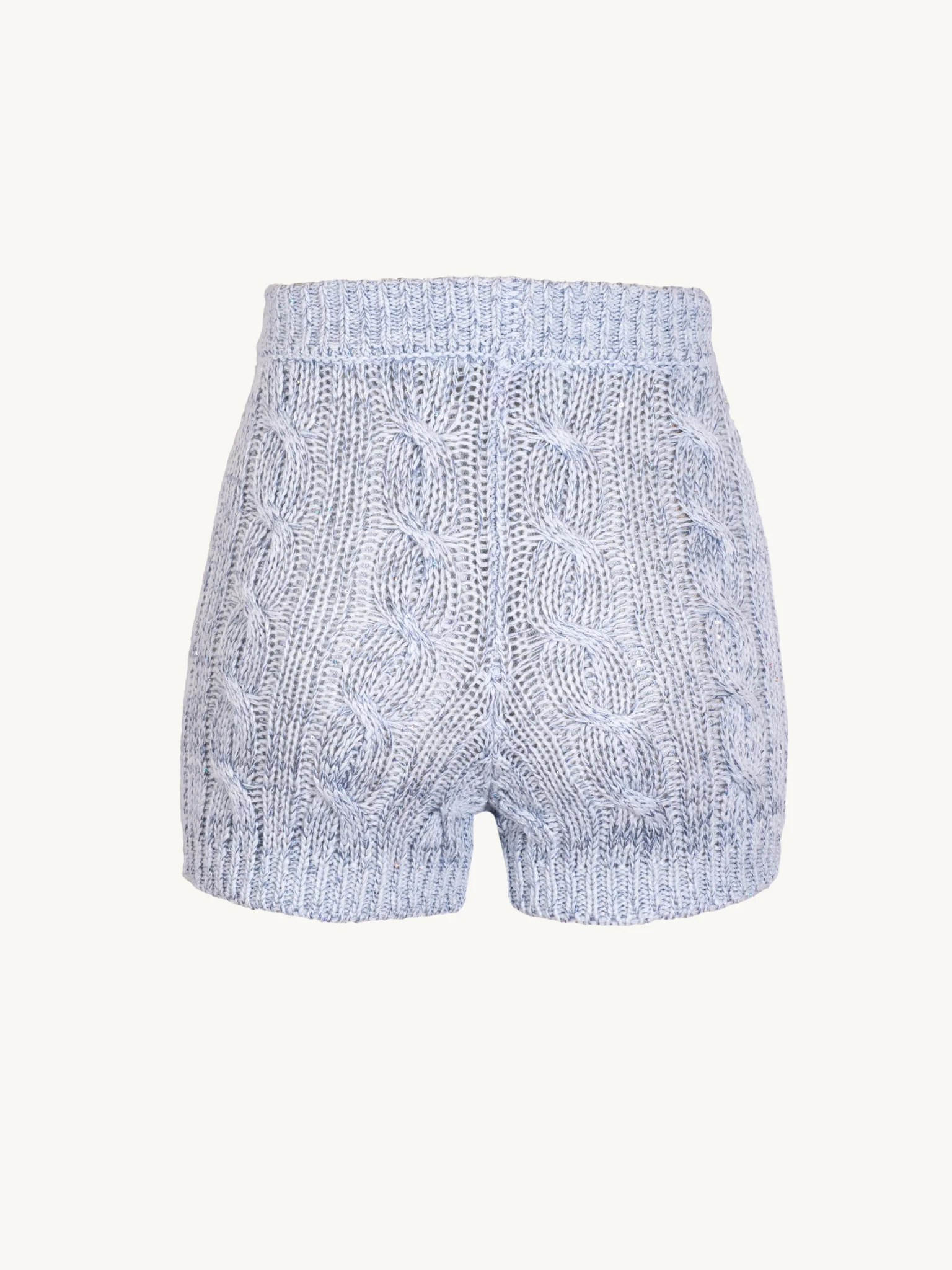 Elsa Cable Knit Short | Ice Blue Sequin - Image 5