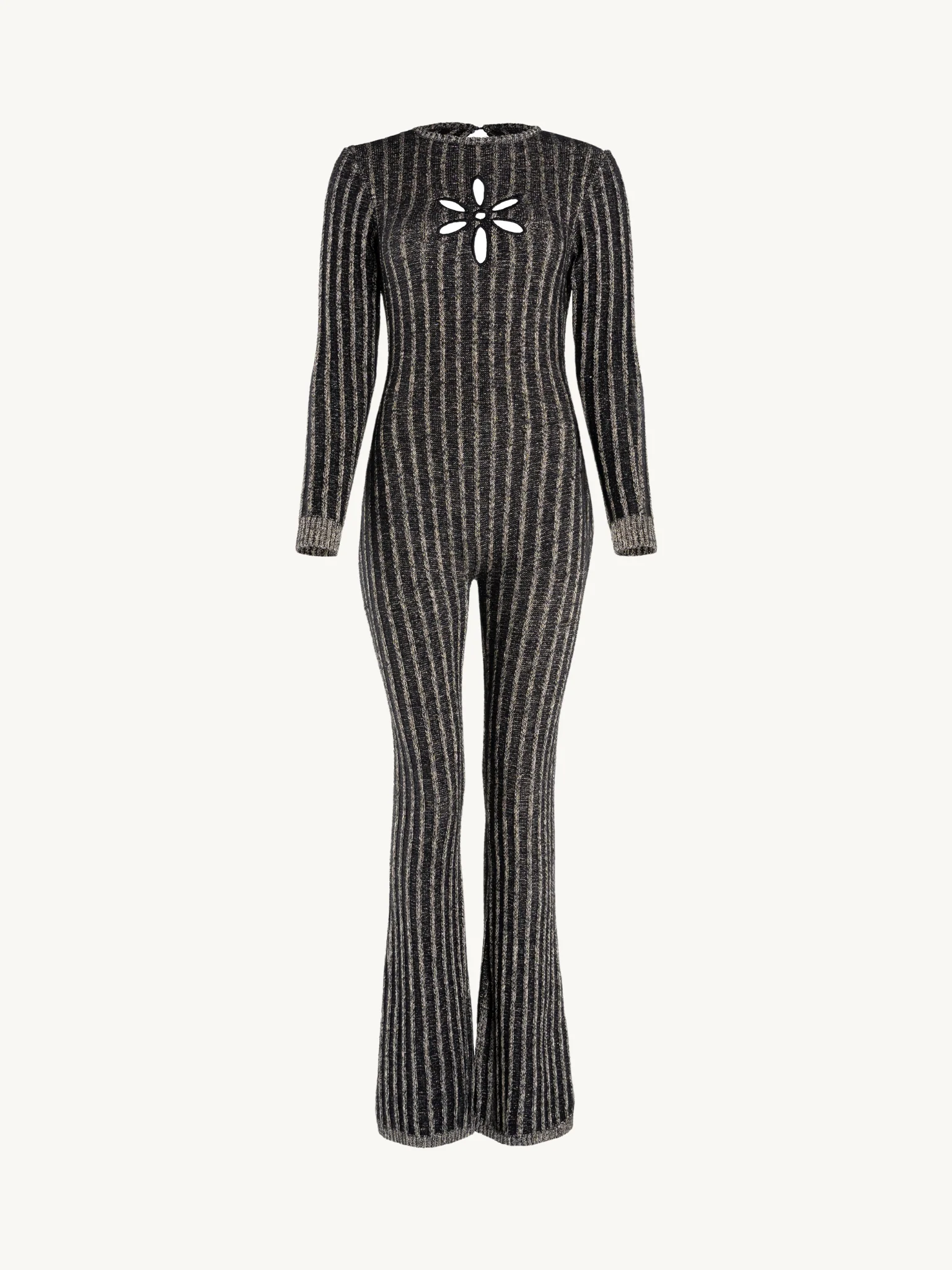 Gigi Jumpsuit | Black/Gold Shimmer