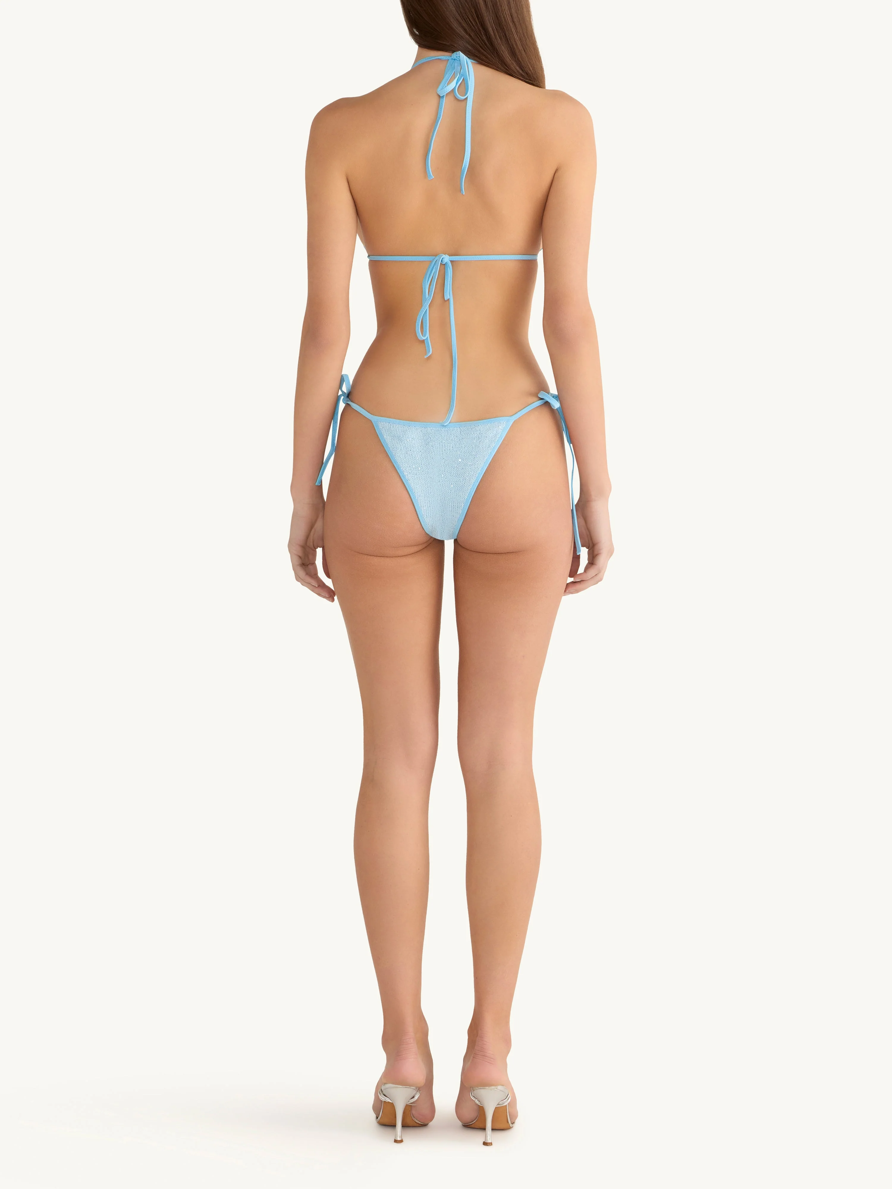 Lio Bikini Bottom | Baia Blue Sequin - Image 3