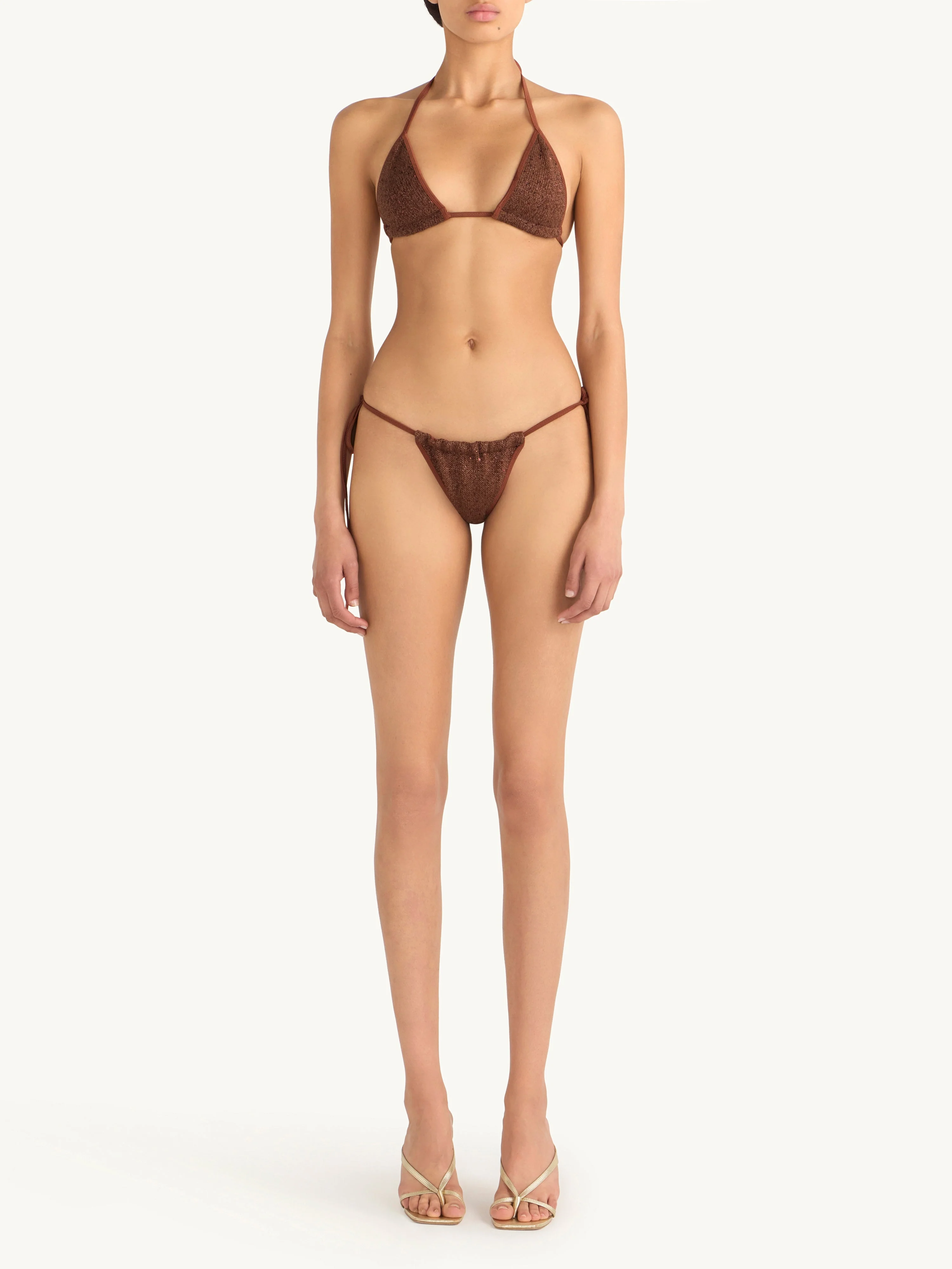 Lio Bikini Bottom | Chocolate Sequin