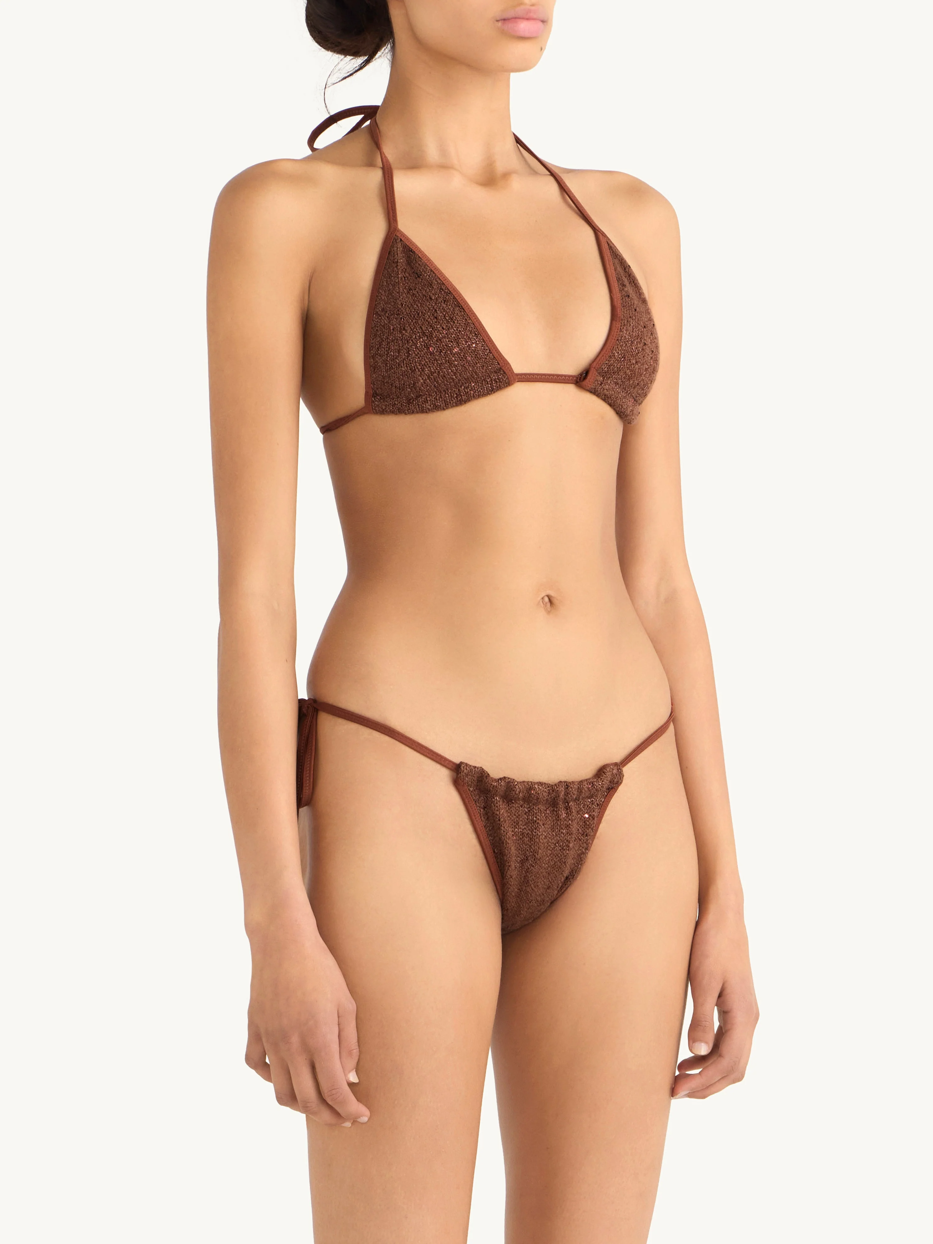 Lio Bikini Bottom | Chocolate Sequin - Image 2