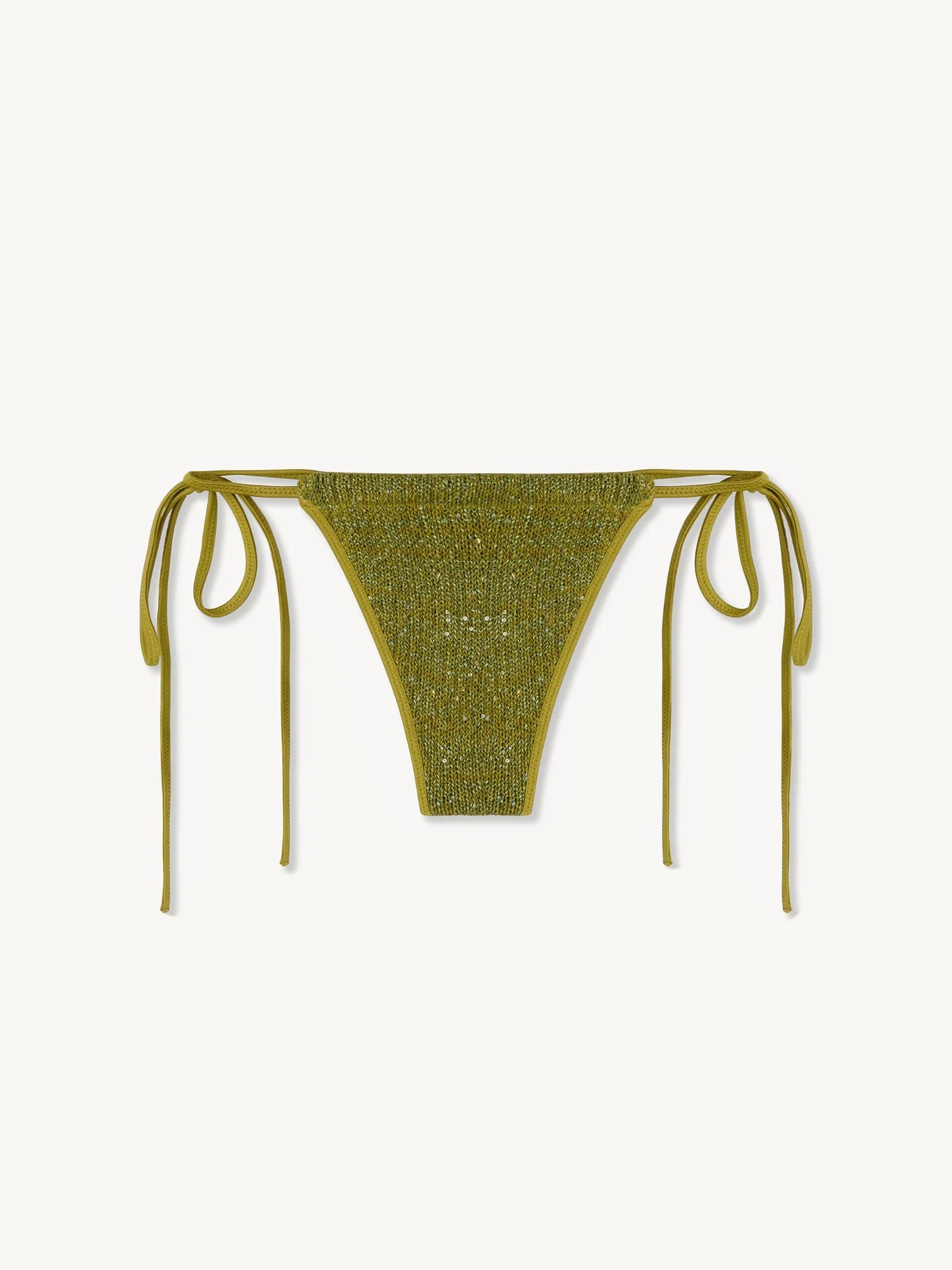 Lio Bikini Bottom | Olive Oil Sequin