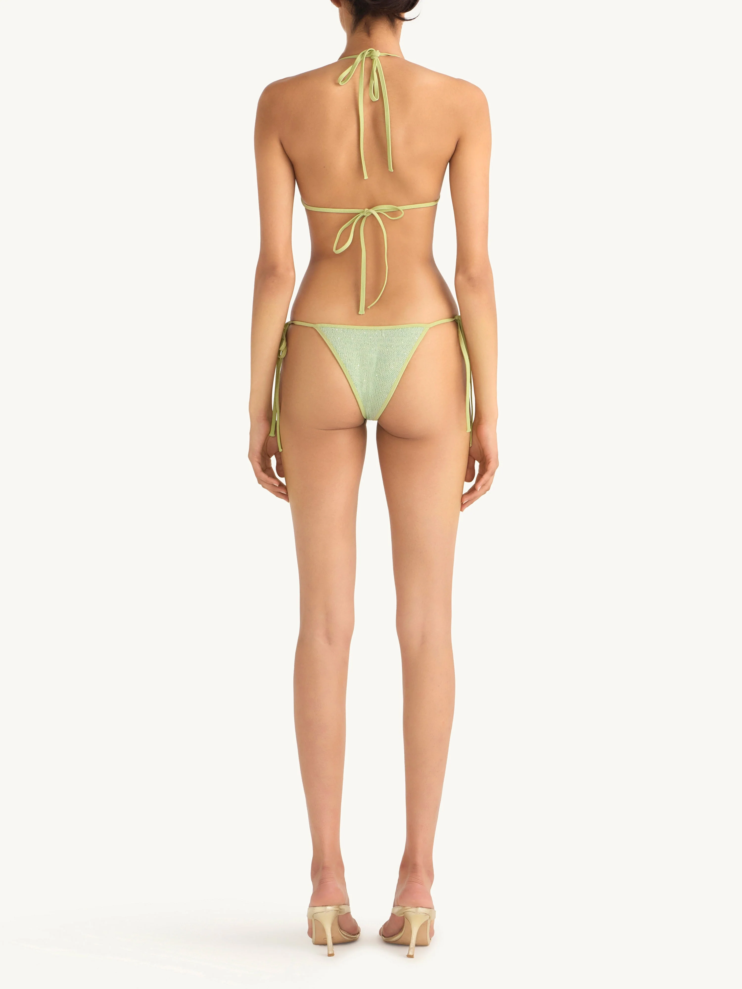 Lio Bikini Bottom | Sage Sequin - Image 4