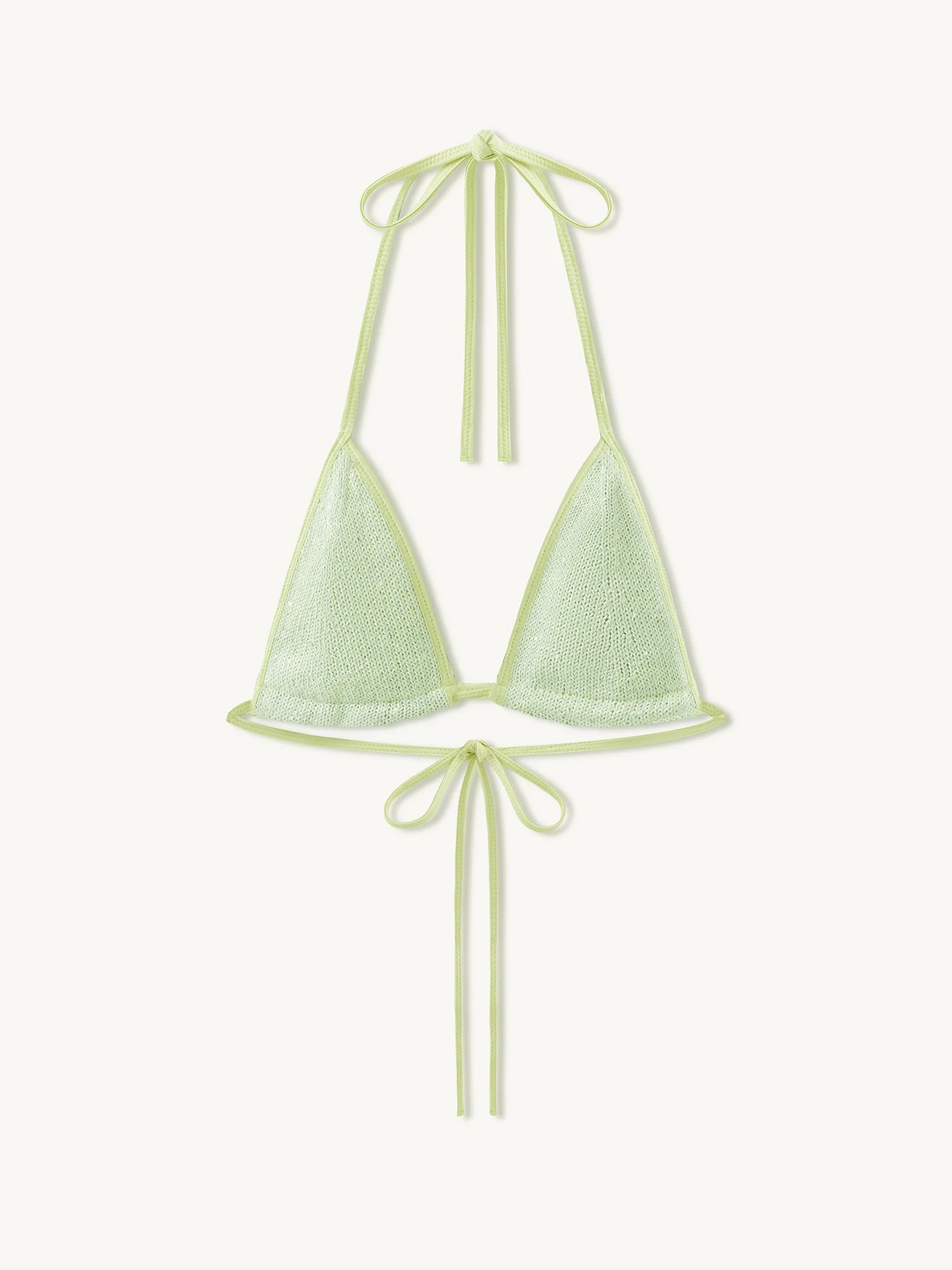 Lio Bikini Top | Sage Sequin