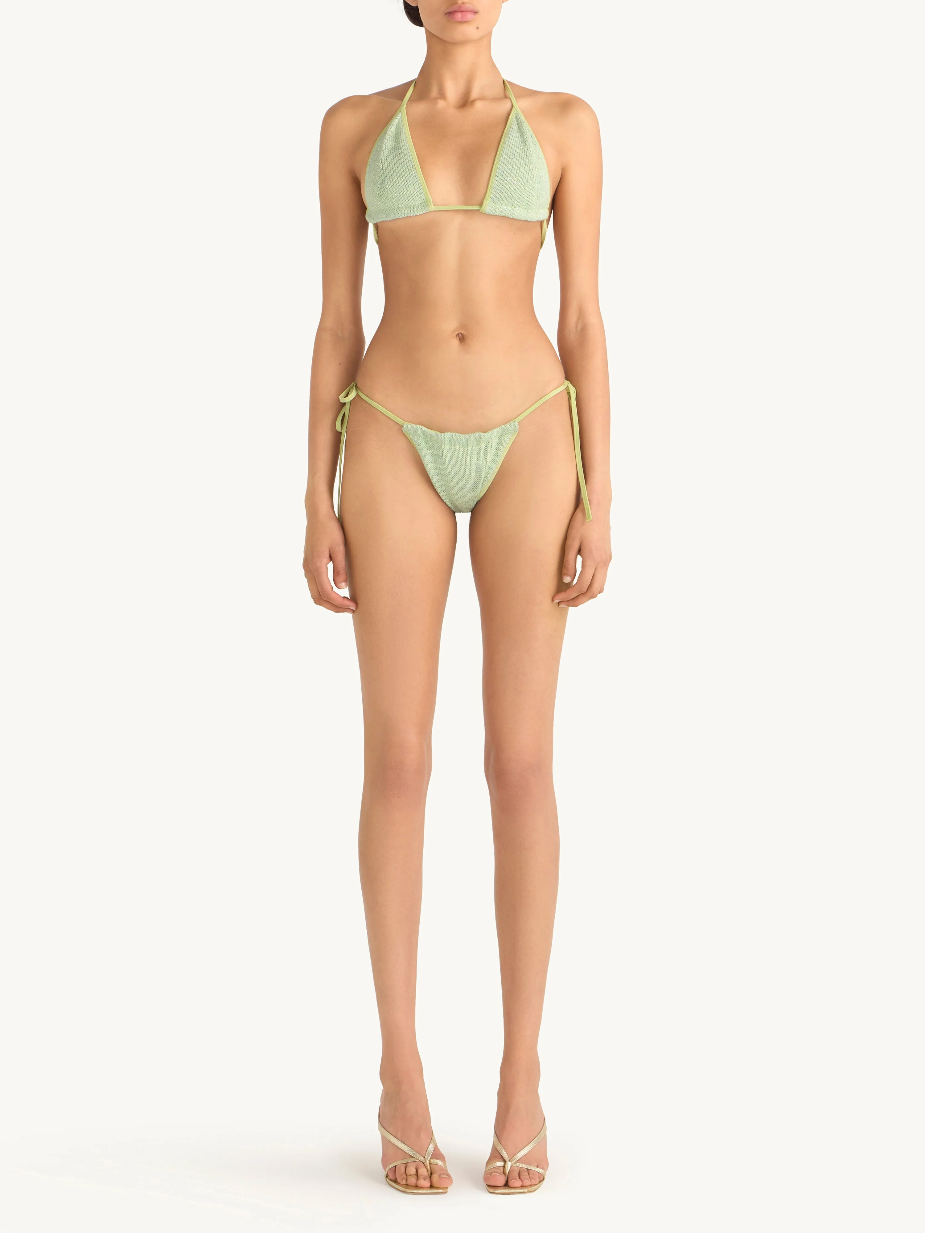 Lio Bikini Top | Sage Sequin - Image 2
