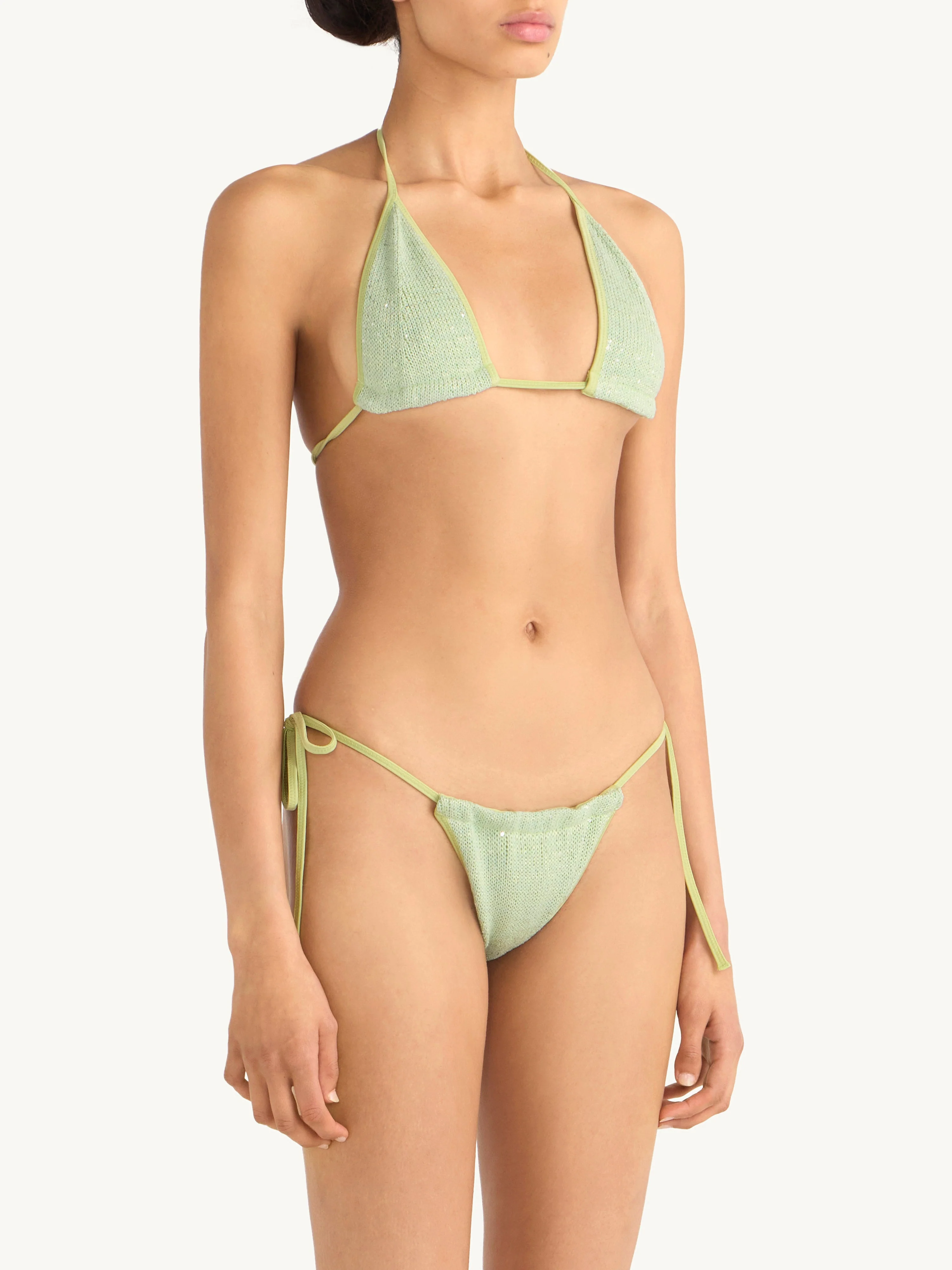 Lio Bikini Top | Sage Sequin - Image 3