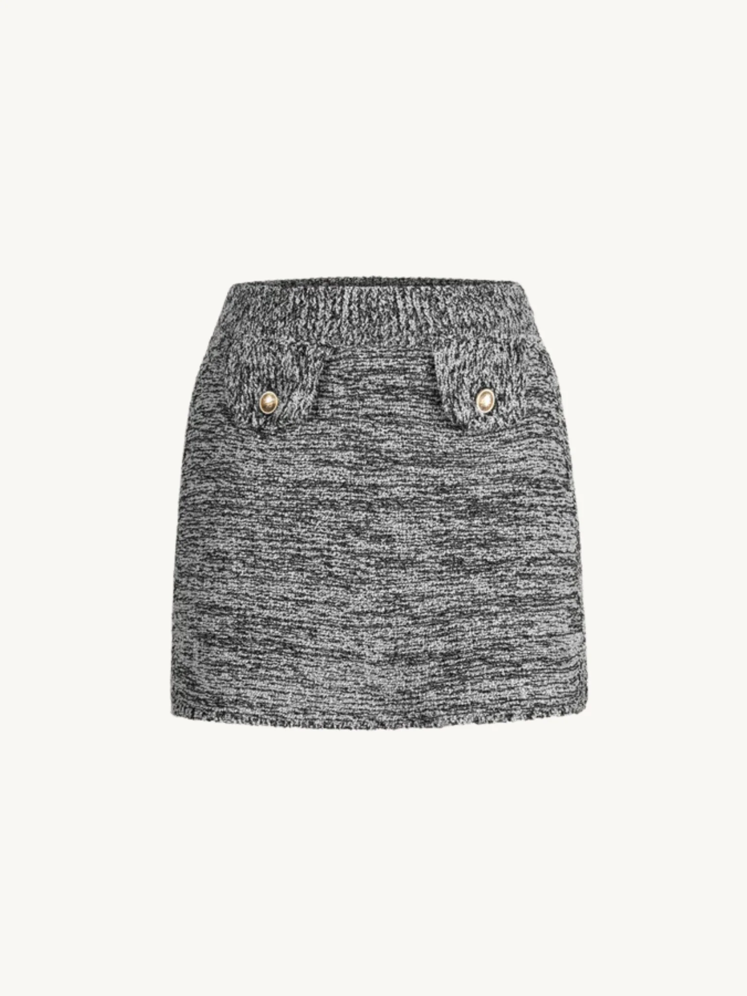 Morgan Mini Skirt | Black Melange