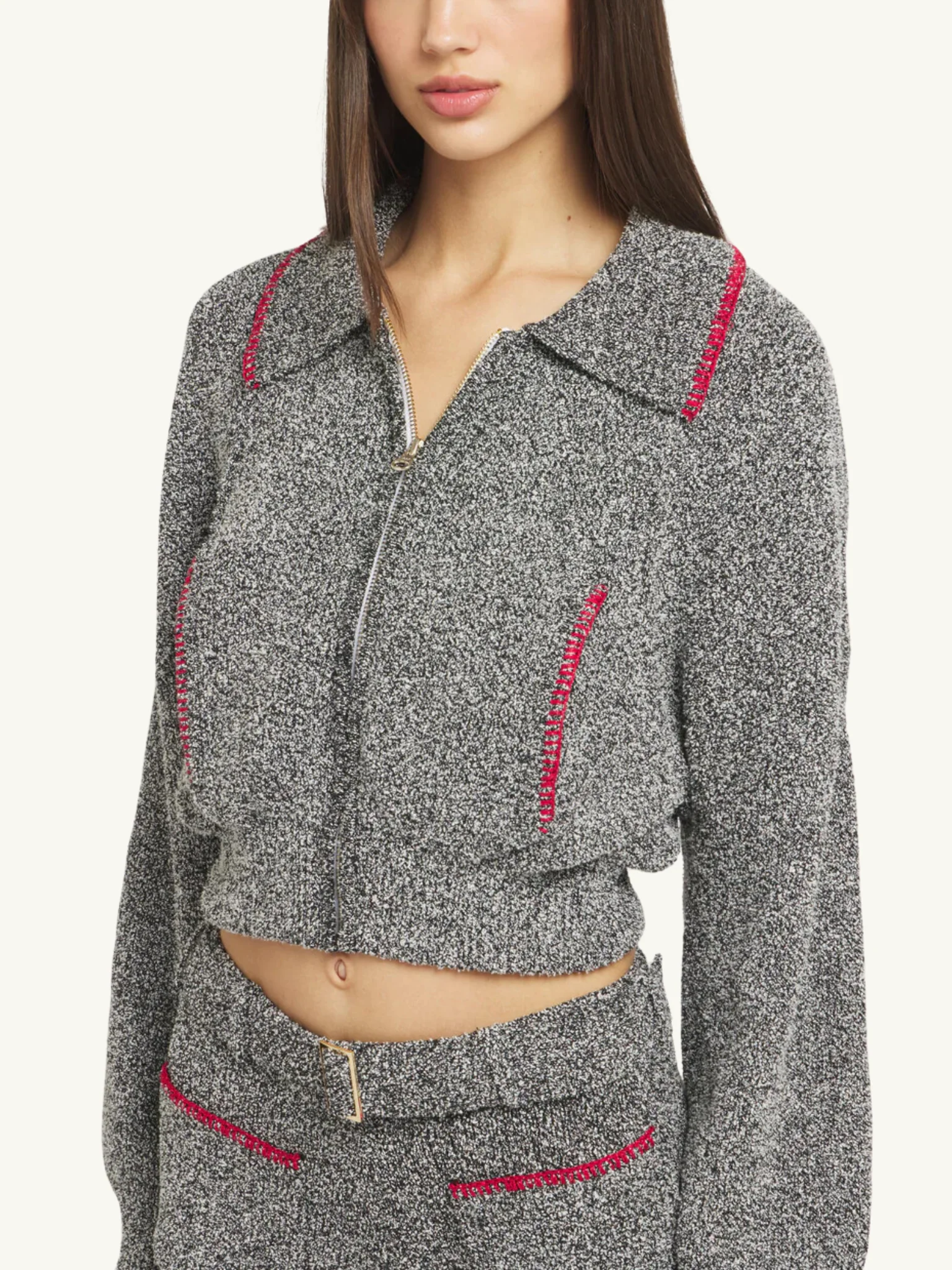 Voyager Bomber Jacket | Black Melange - Image 4