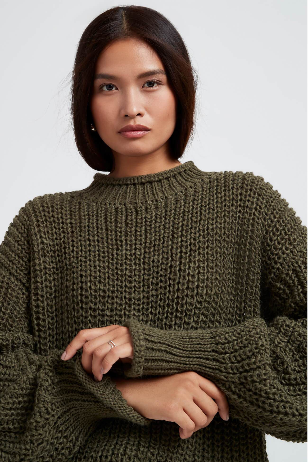 Audrey Sweater | Olive - Image 2