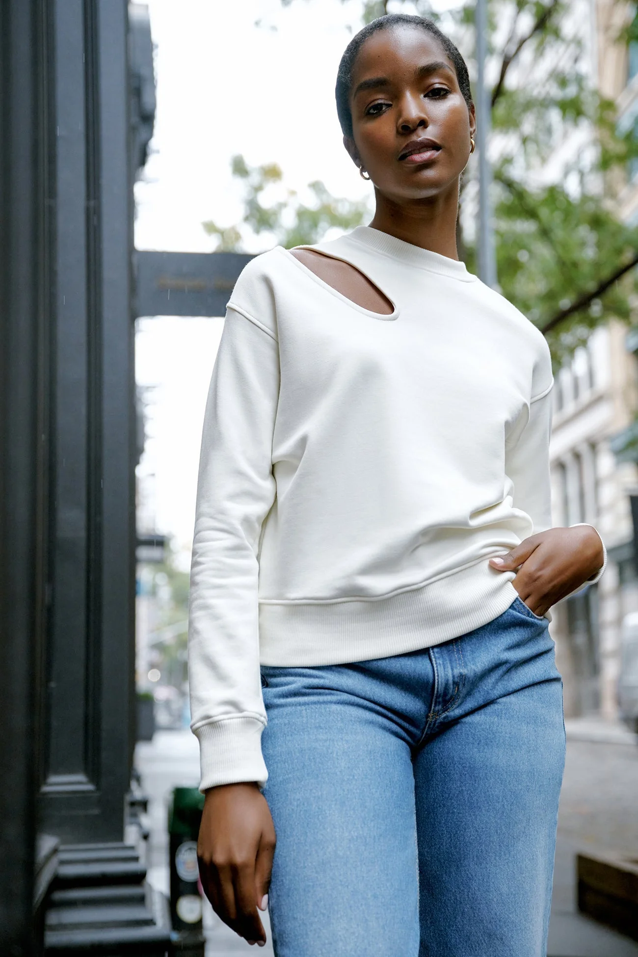 Bartlett Cutout Sweatshirt | Pink - Image 6