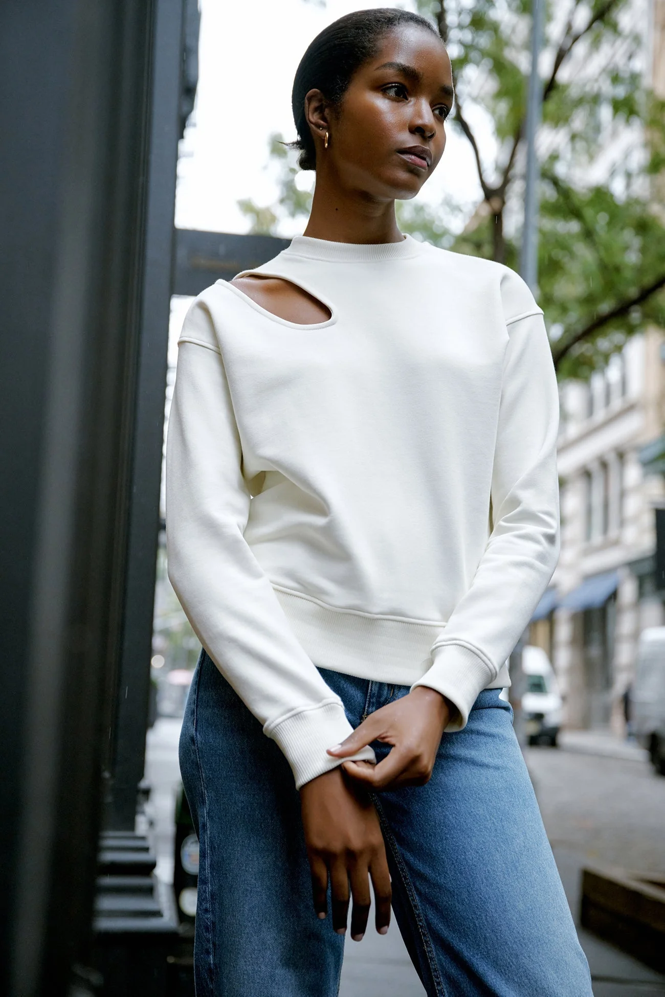 Bartlett Cutout Sweatshirt | Pink - Image 8