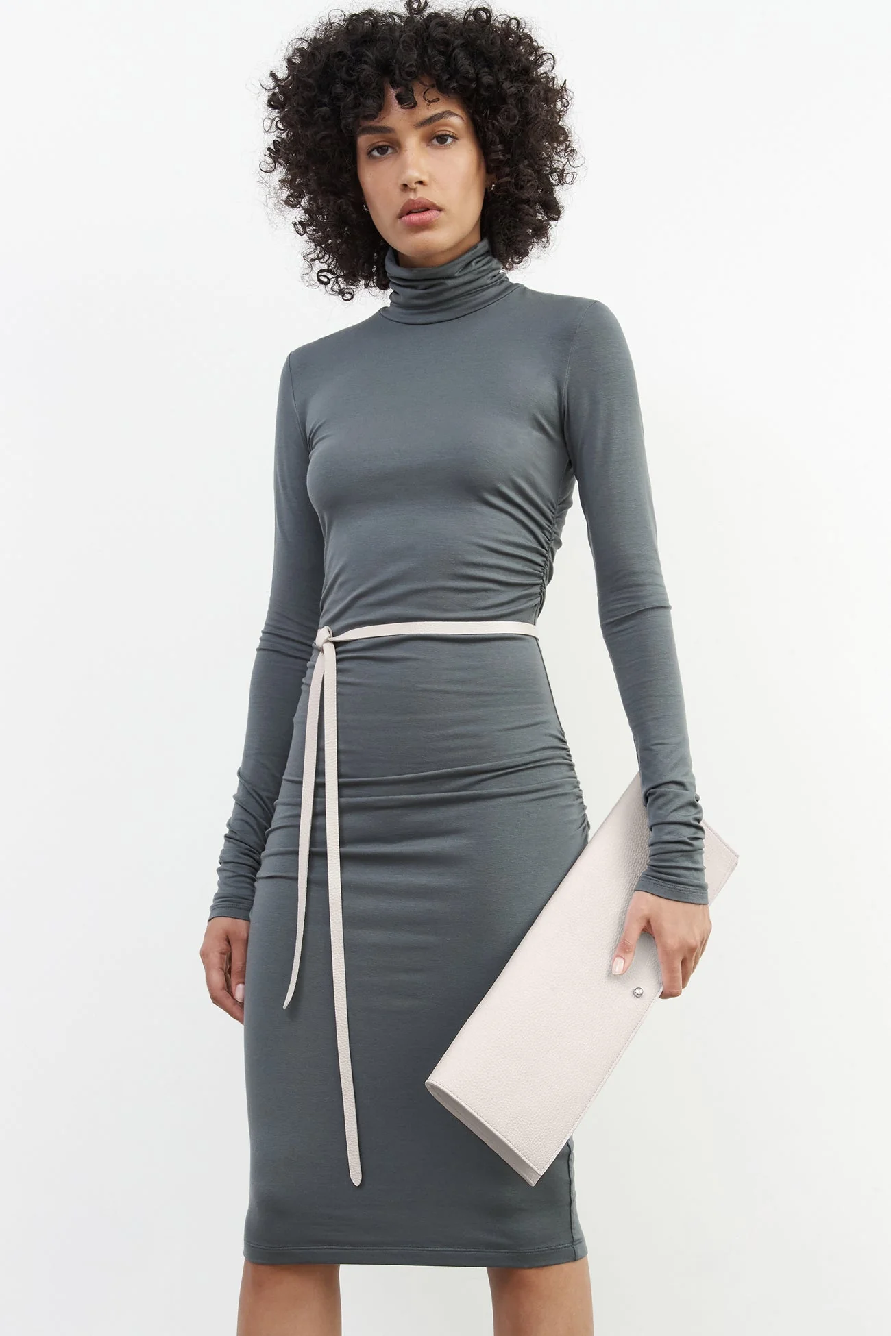 Belle Leather Clutch | Disco Pebble - Image 18