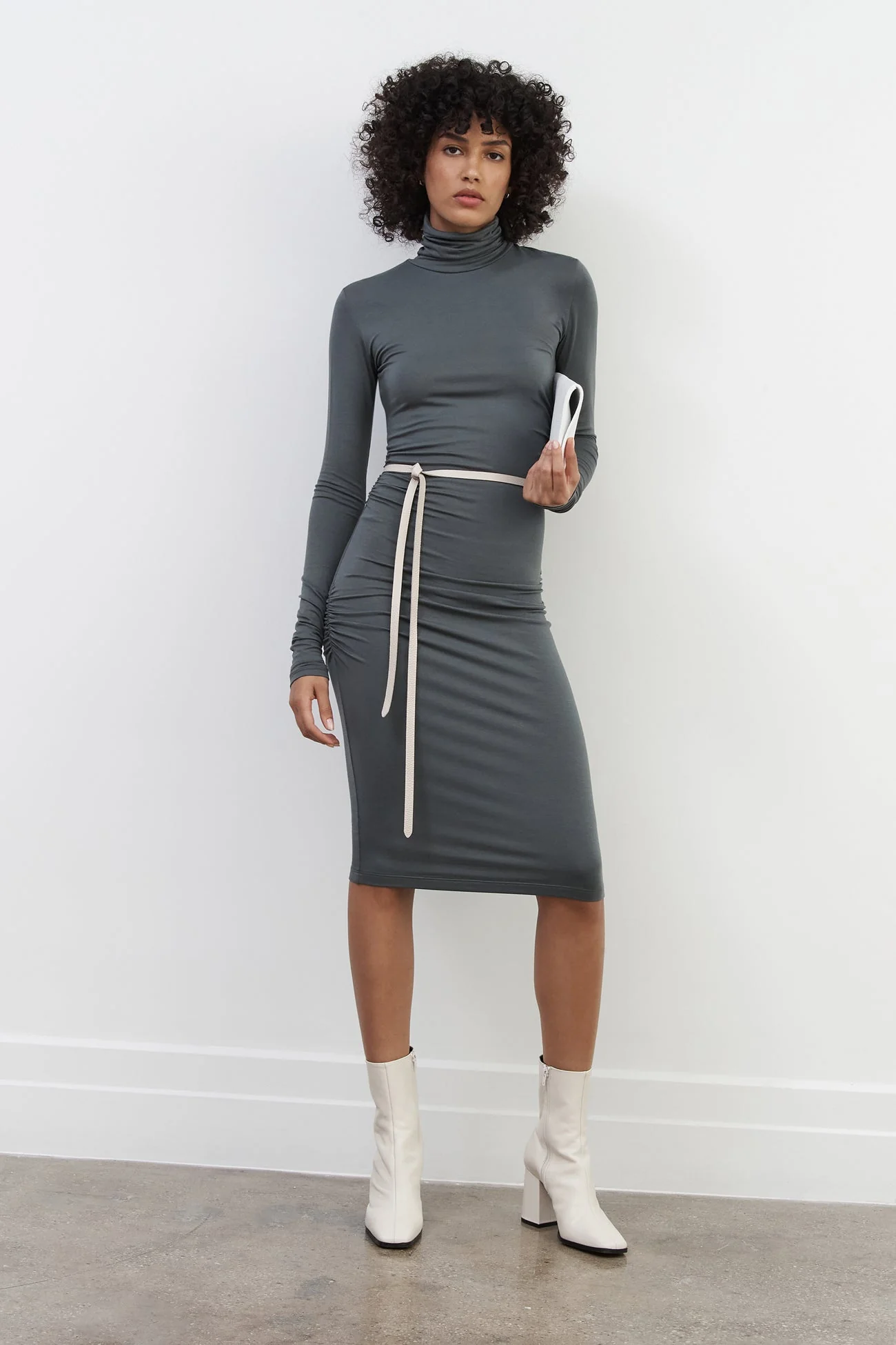 Belle Leather Clutch | Disco Pebble - Image 22