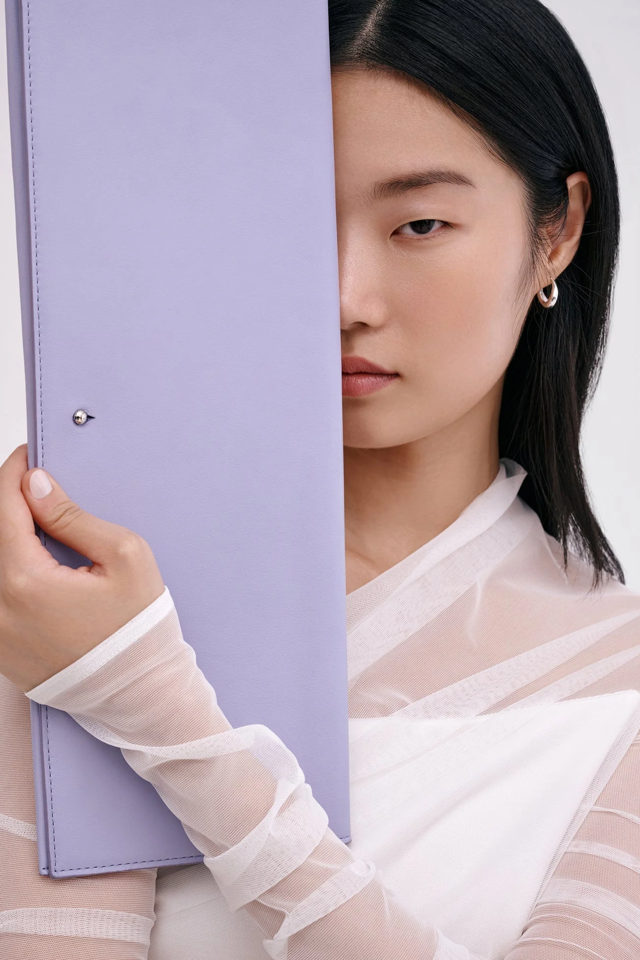 Belle Leather Clutch | Disco Pebble - Image 24