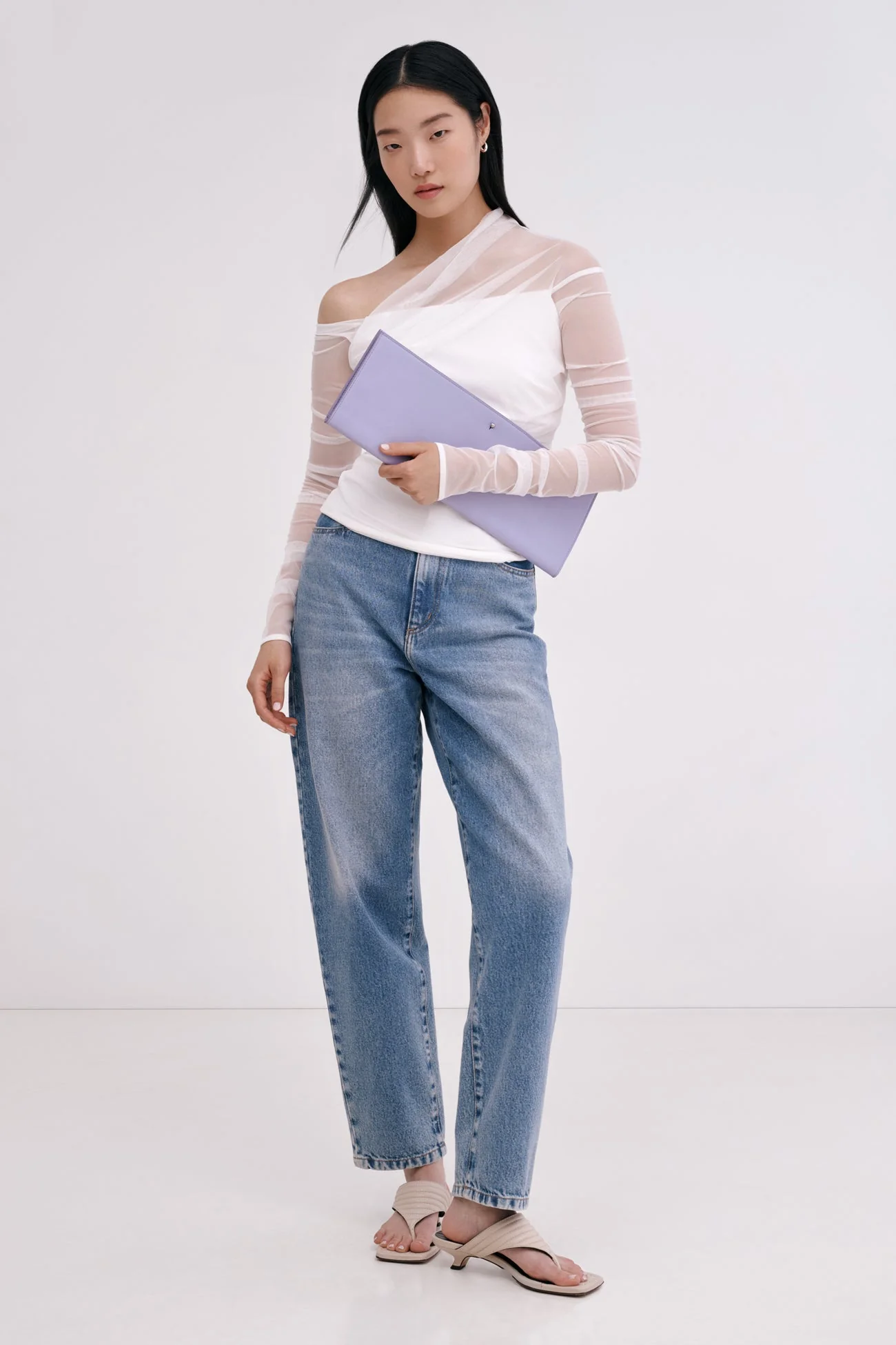Belle Leather Clutch | Disco Pebble - Image 27