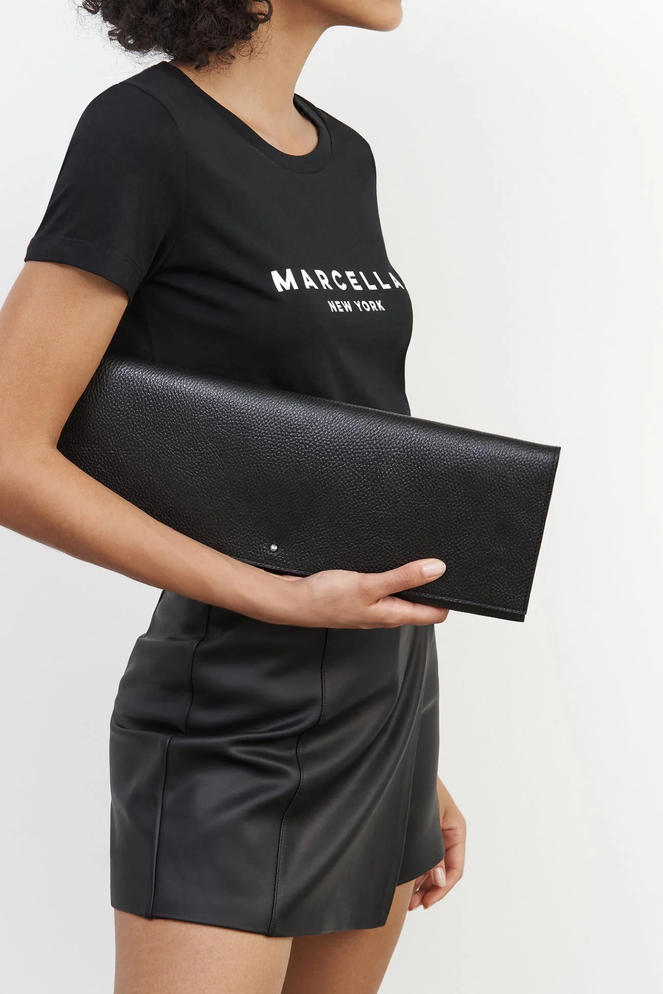 Belle Leather Clutch | Disco Pebble - Image 33