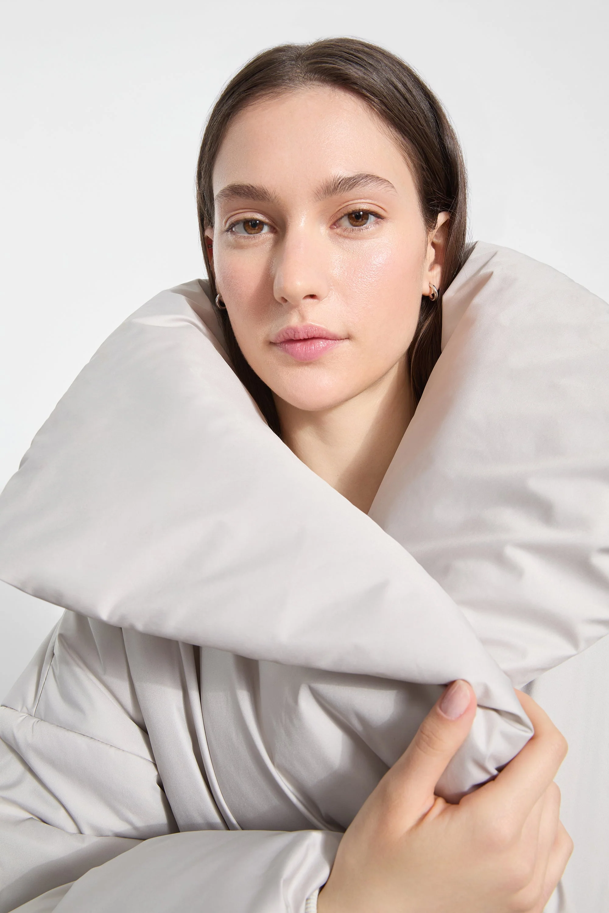 Bronte Puffer Coat | Fog Grey - Image 8
