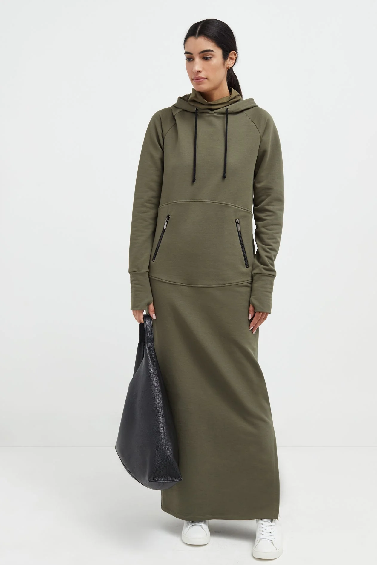 Elba Sweatshirt Dress | Olive