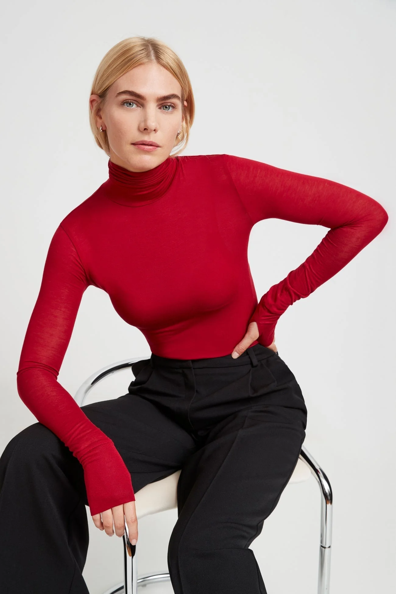 Eloise Sheer Turtleneck | Multiple Colors - Image 86