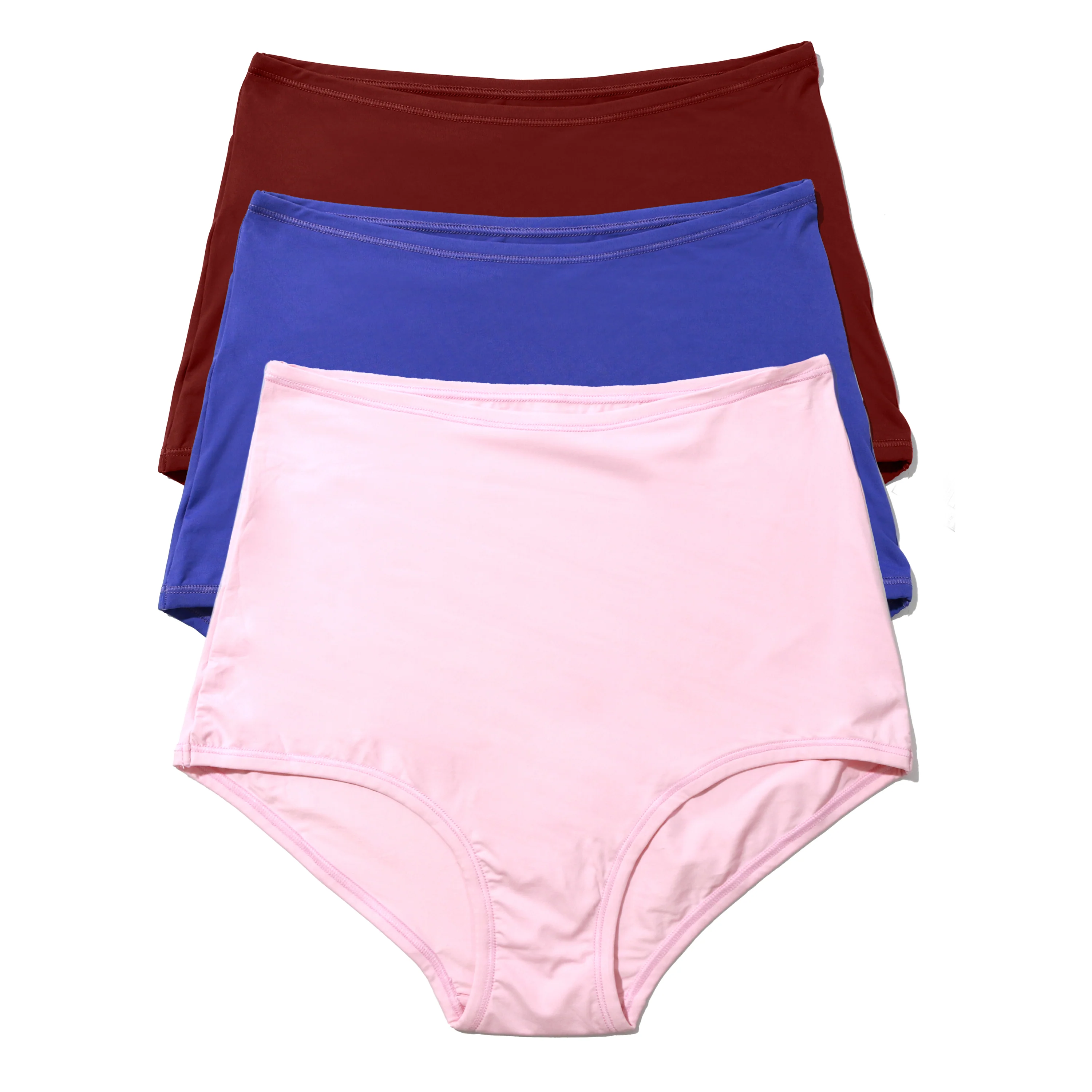 3-Pack Your Fit One Size High Rise Boyshort | Bliss/Violets Are Blue/Mulled Wine