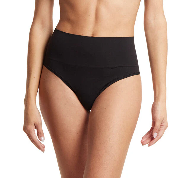Body Midrise Thong | Black - Image 2