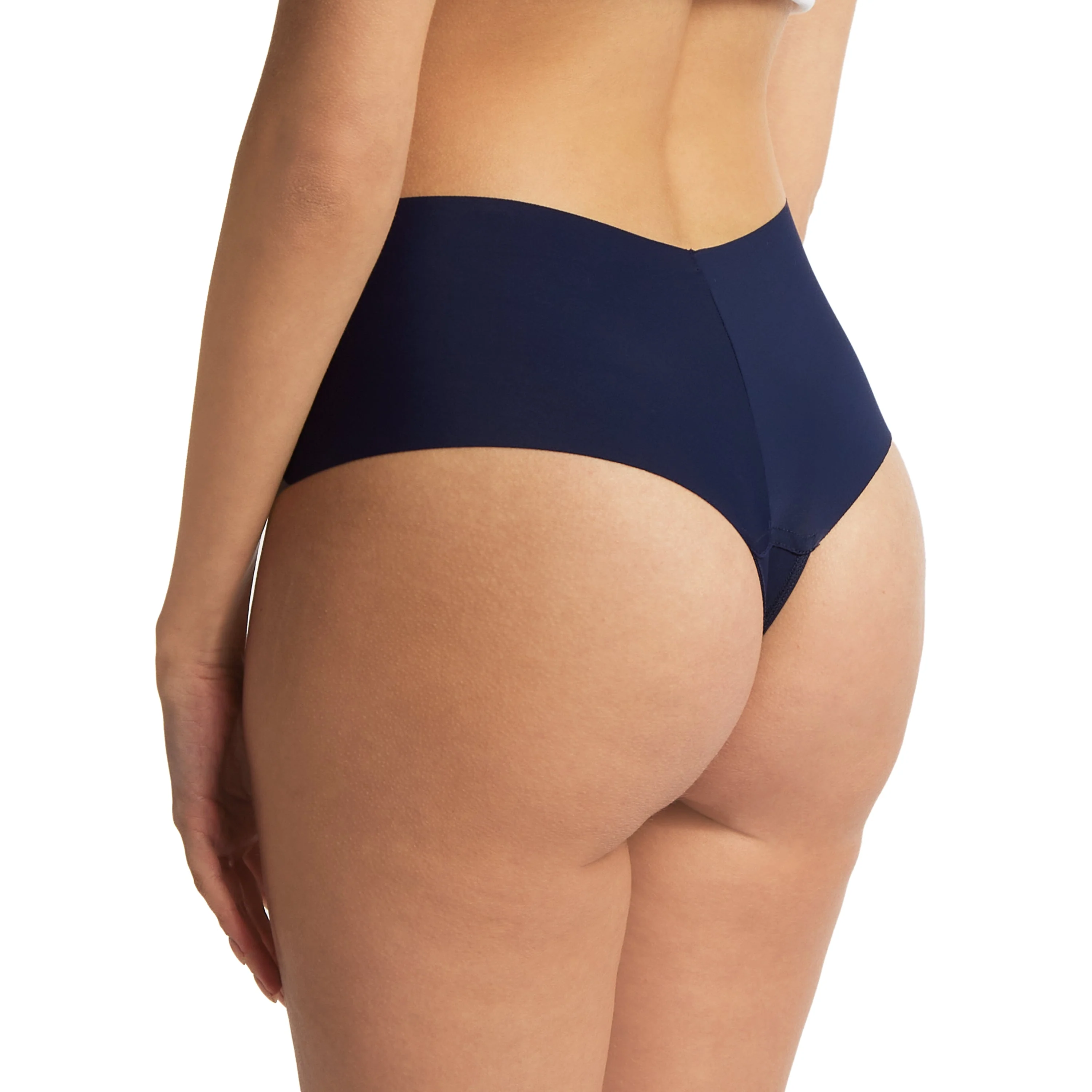 BreatheSoft Hi-Rise Thong | Blackberry Crumble (Blue) - Image 3
