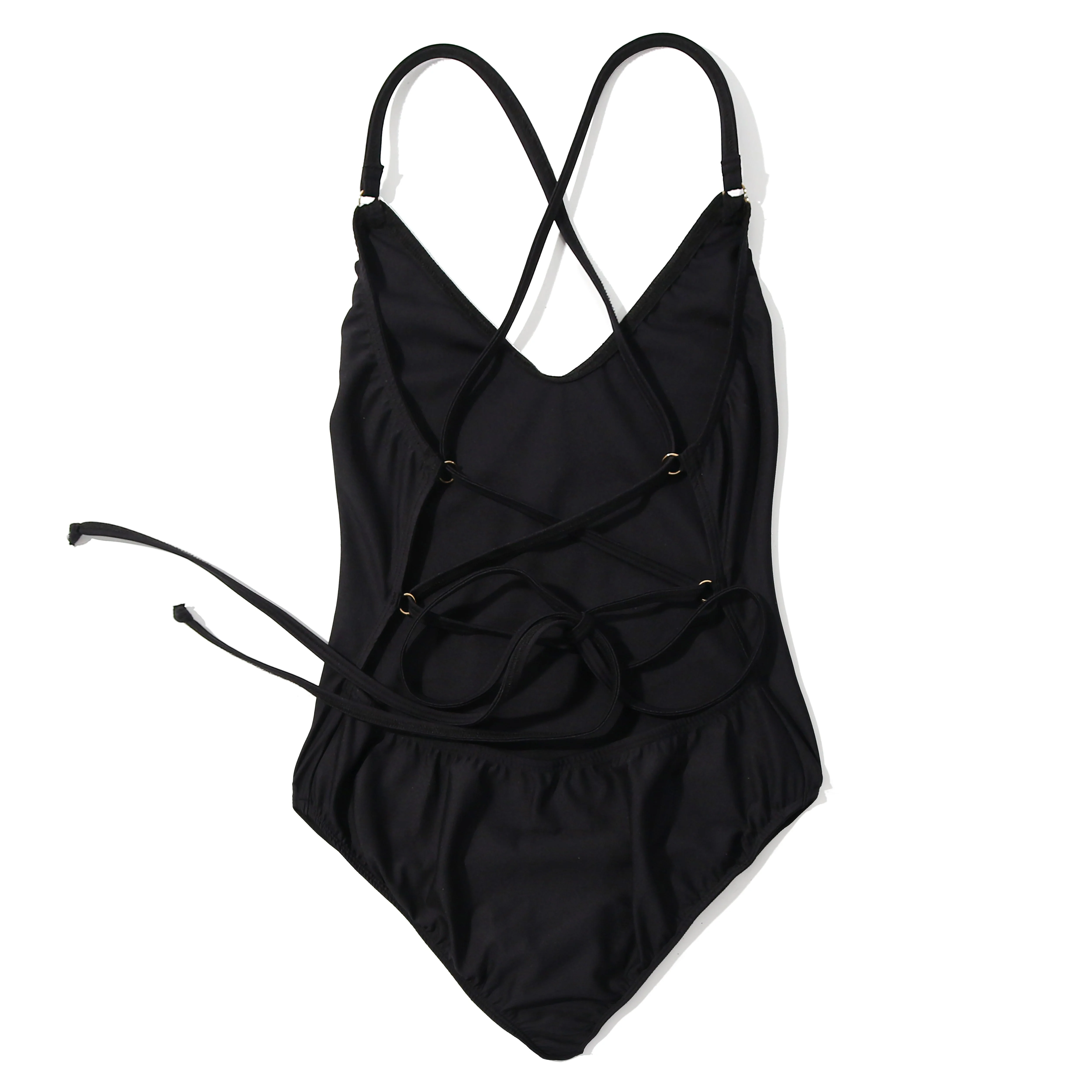 Brianna Sexy Back Bodysuit | Black - Image 2