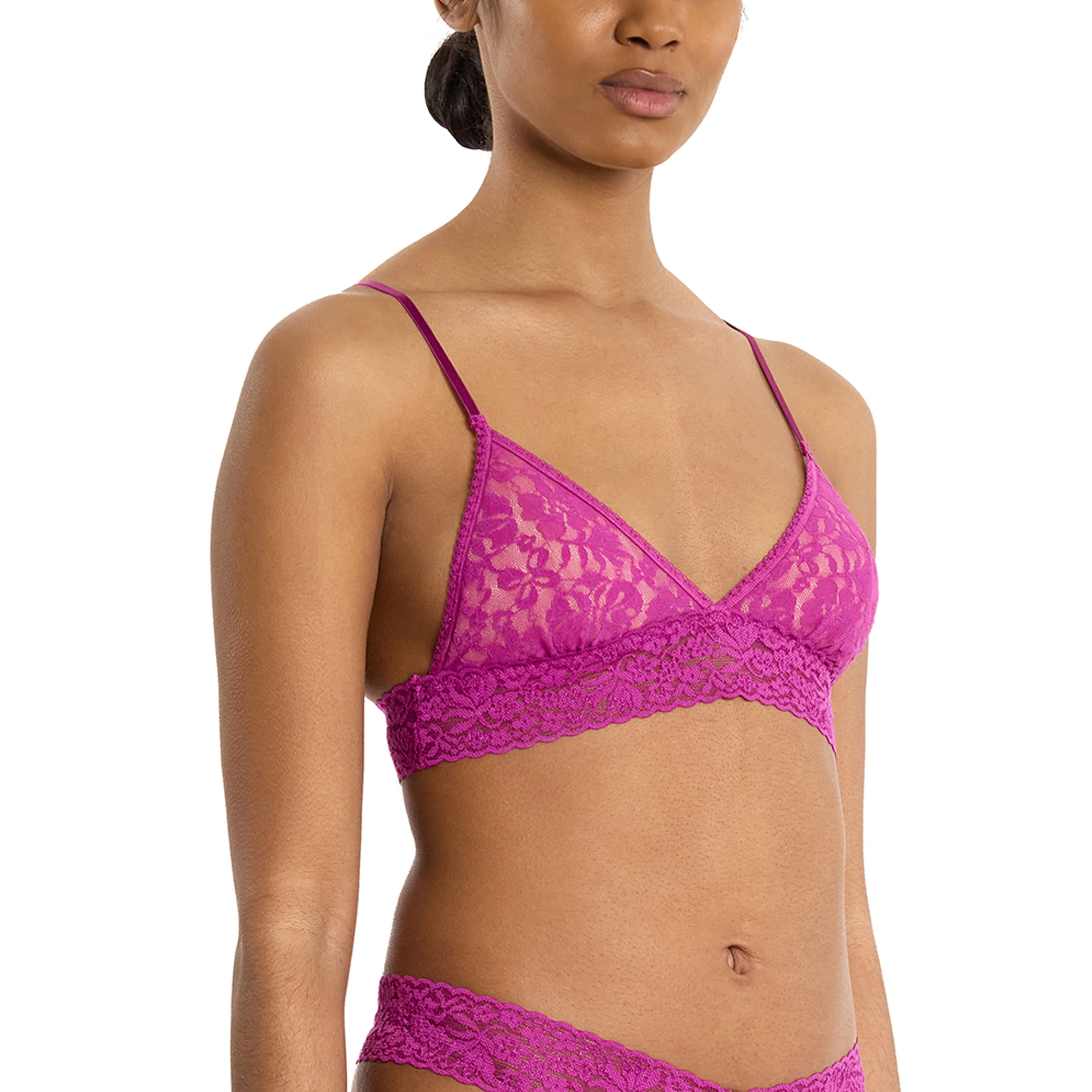 Flora Lace Bralette | Picking Plums (Pink) - Image 5