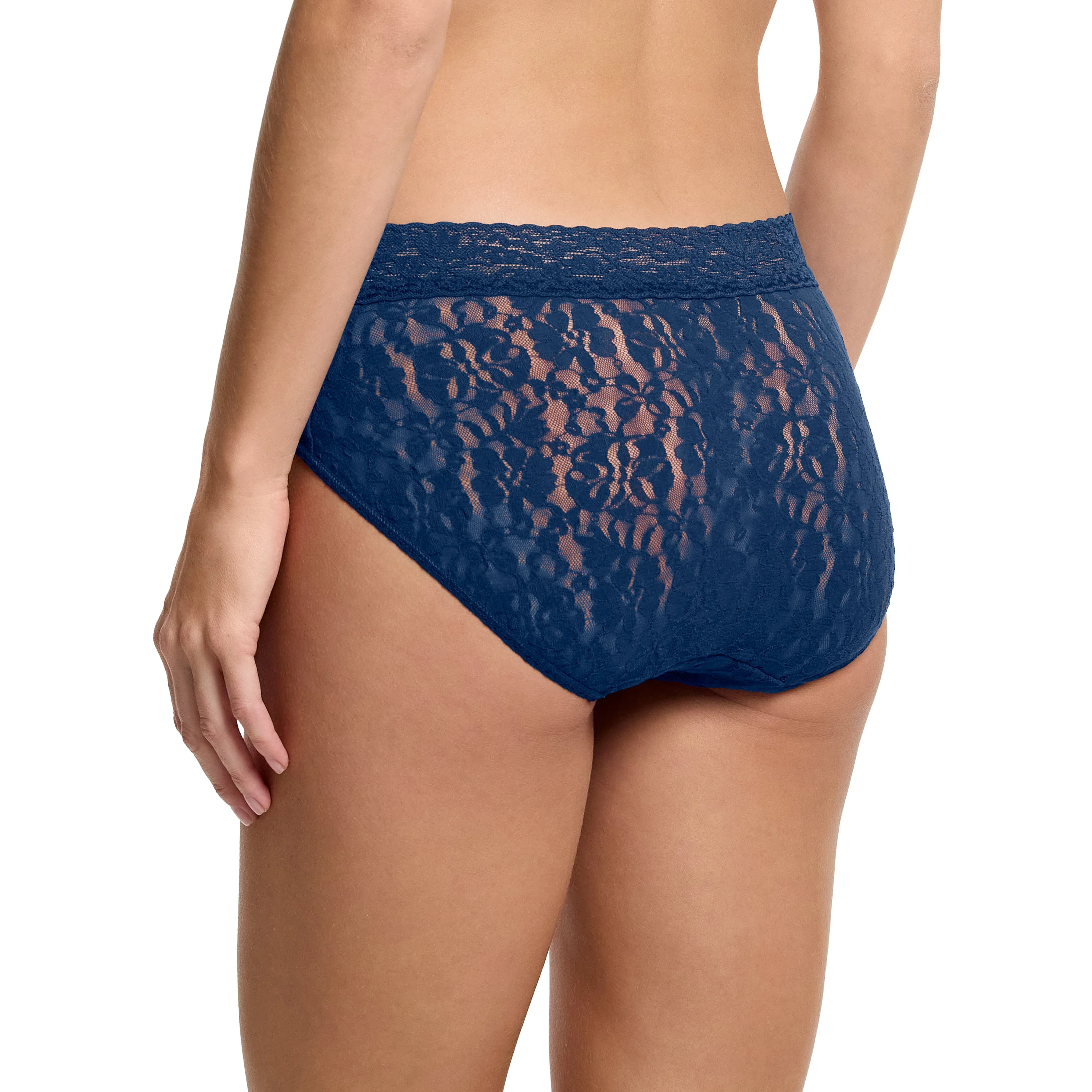 Flora Lace French Brief | Night Owl (Blue) - Image 4