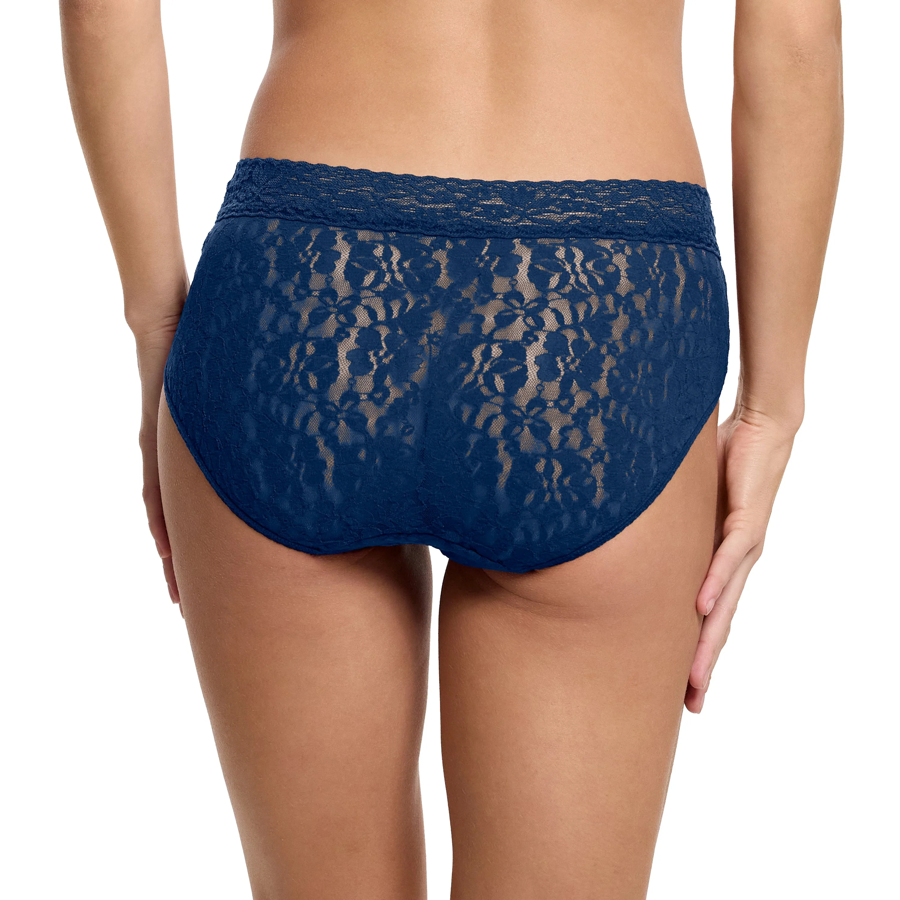 Flora Lace French Brief | Night Owl (Blue) - Image 5