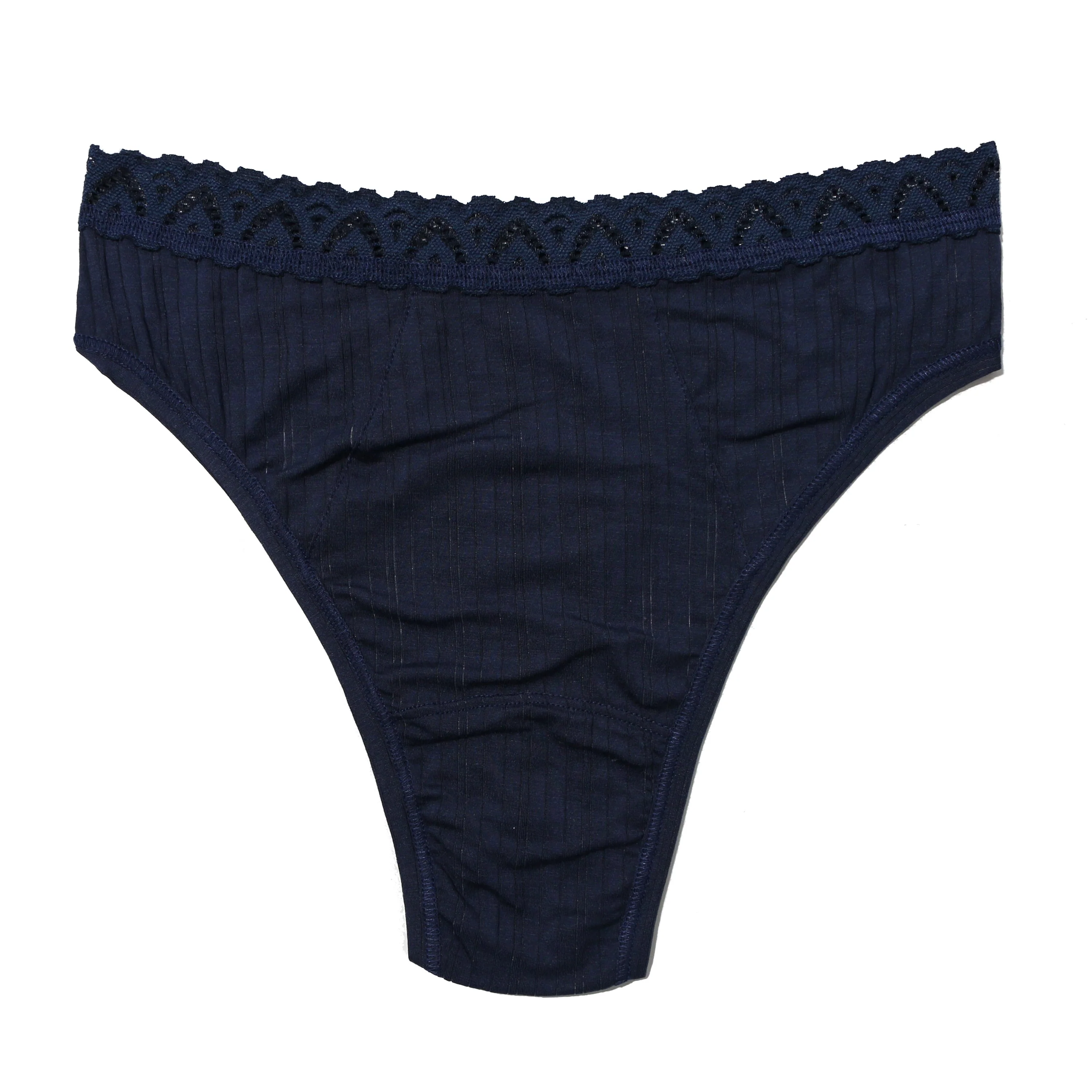 High Cut Thong | Bicoastal (Blue) - Image 2