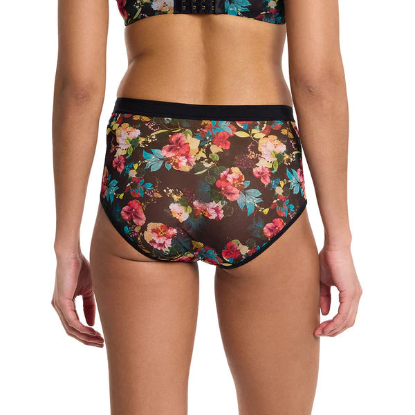 Mesh Boyshort | Botanic Romantic (Black) - Image 3
