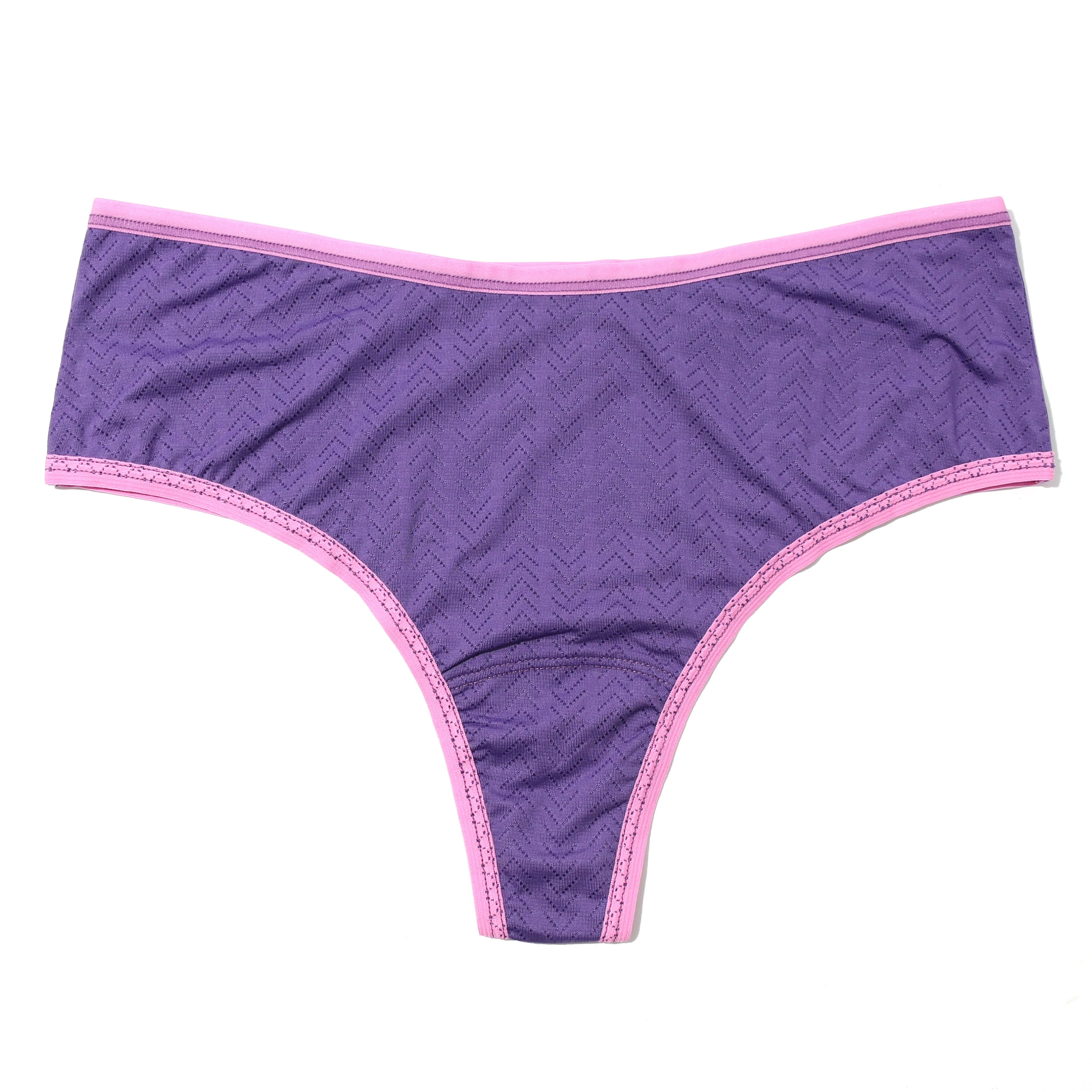 MoveCalm Hi-Rise Thong | Acai Berry/Drifting Horizon - Image 2