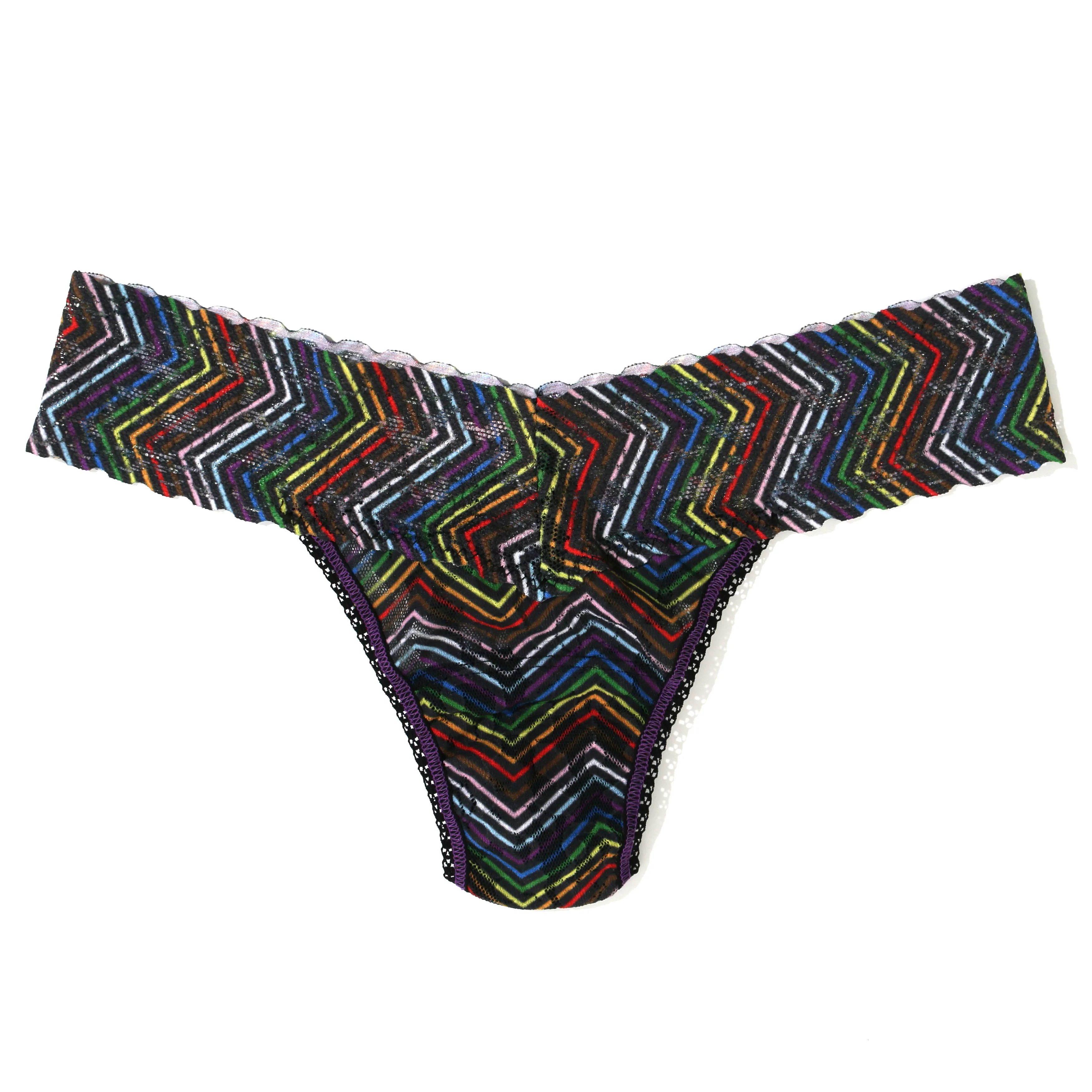 Petite Signature Lace Low Rise Thong | Up All Night