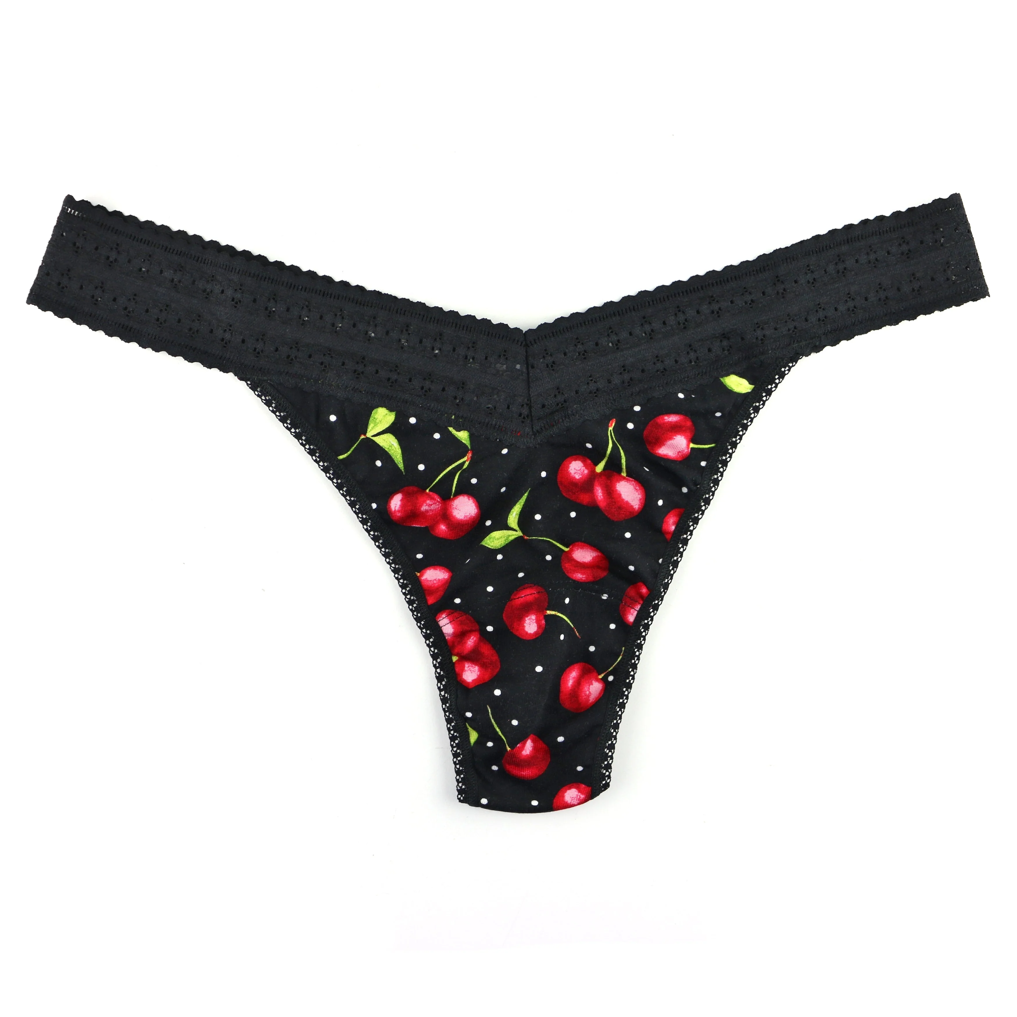 Plus Size DreamEase Modal Original Rise Thong | Cherry Bomb - Image 2