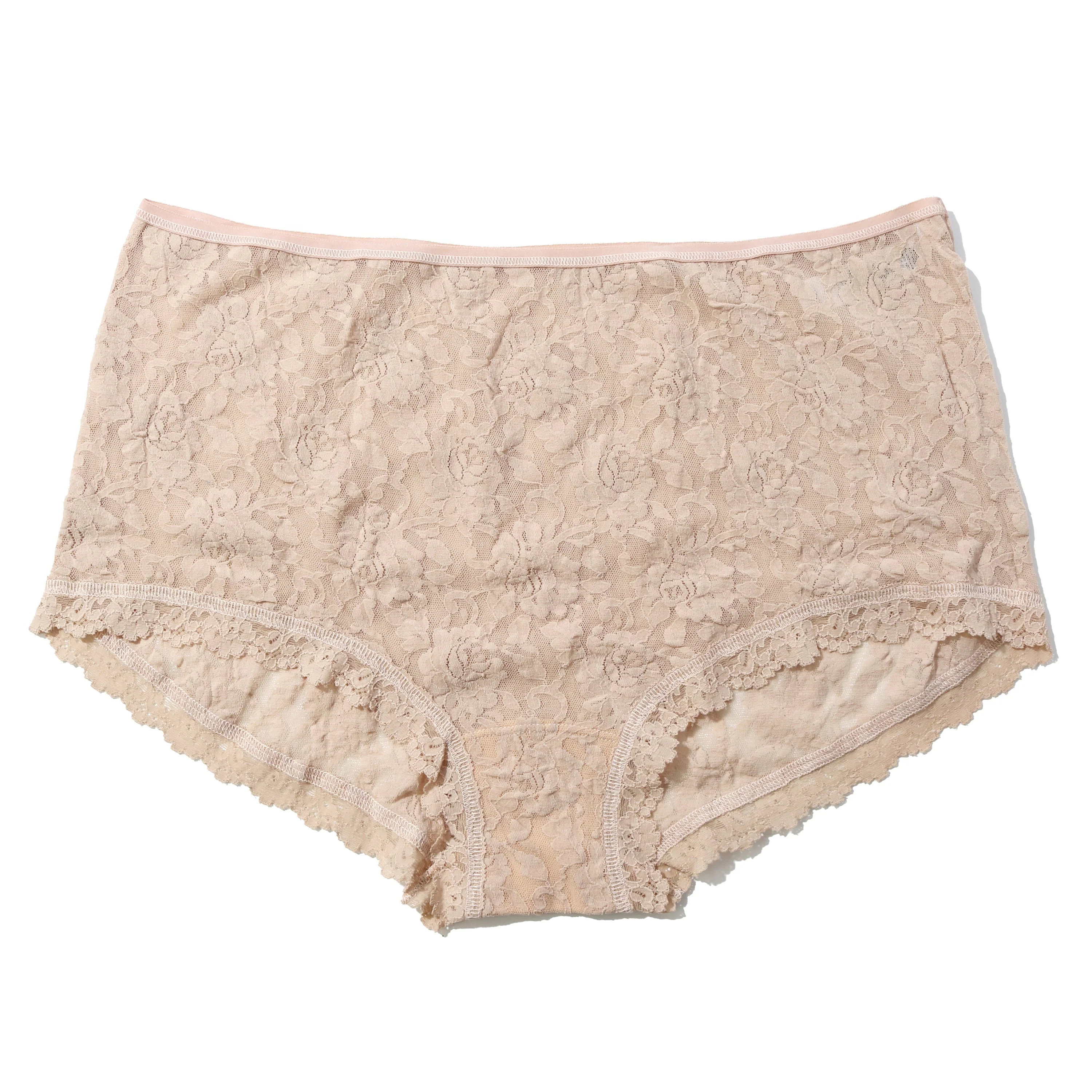 Plus Size Signature Lace High Waist Brief | Chai - Image 2