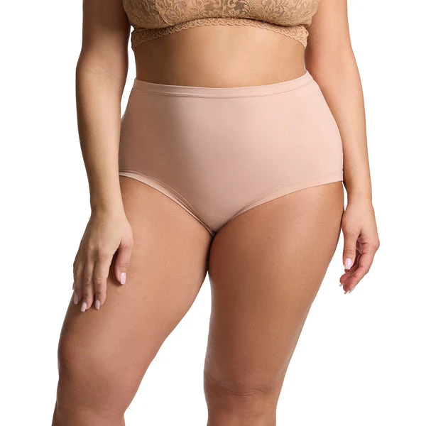 Plus Size YourFit High Rise Boyshort | Almond Milk (Brown) - Image 2
