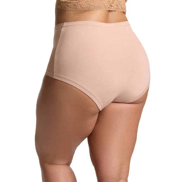 Plus Size YourFit High Rise Boyshort | Almond Milk (Brown) - Image 3