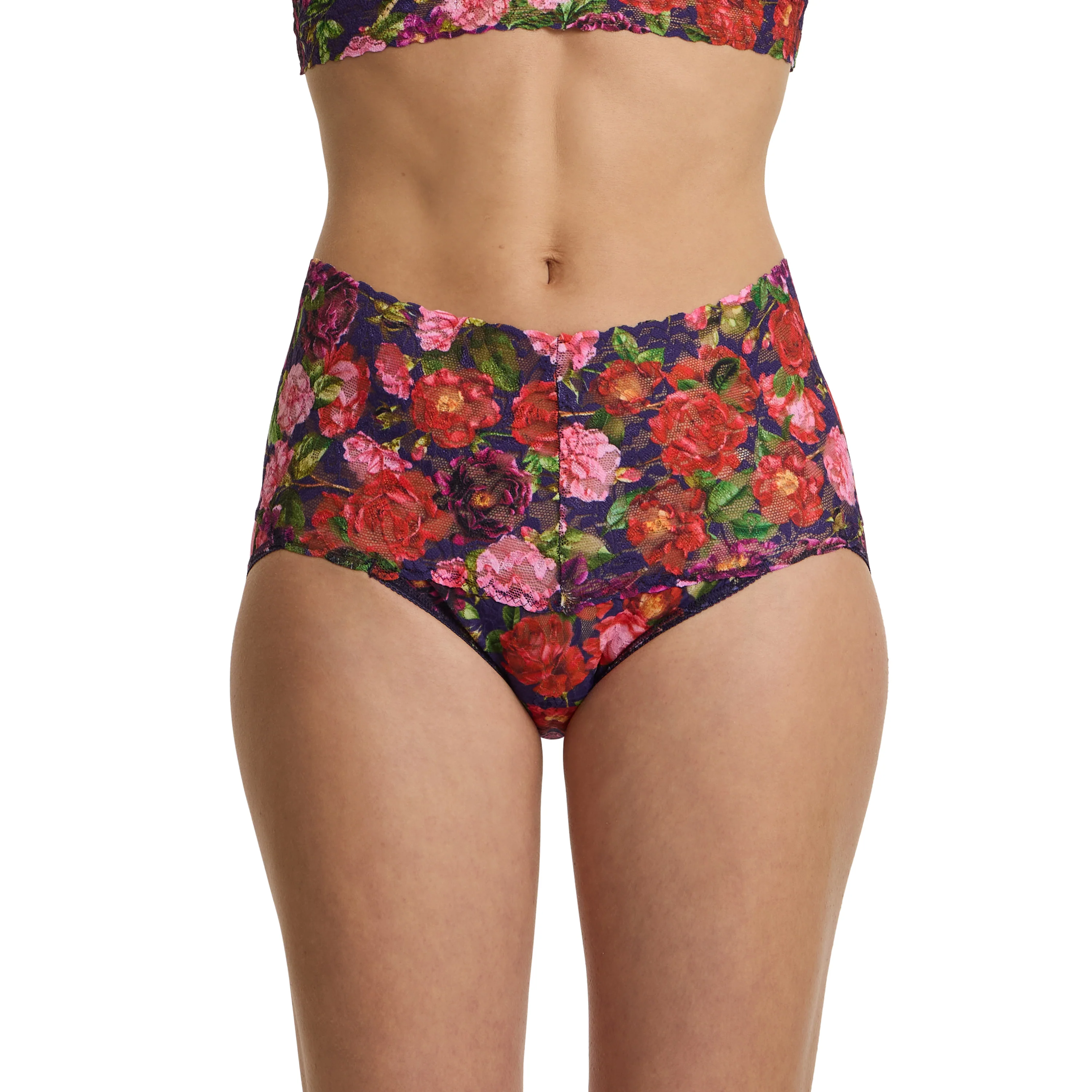 Retro Lace V-Kini | Winters Tale (Navy) - Image 5
