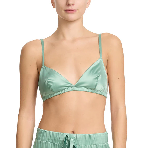 Satin Sleep Bralette | Green Tea - Image 2