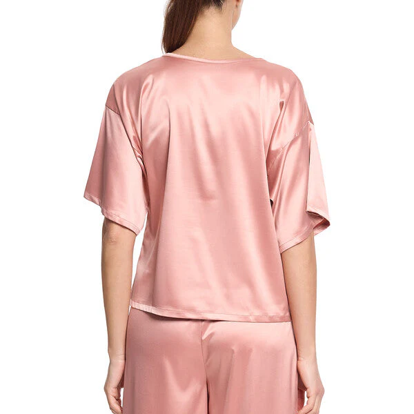 Satin Sleep Tee | Rose Latte - Image 3