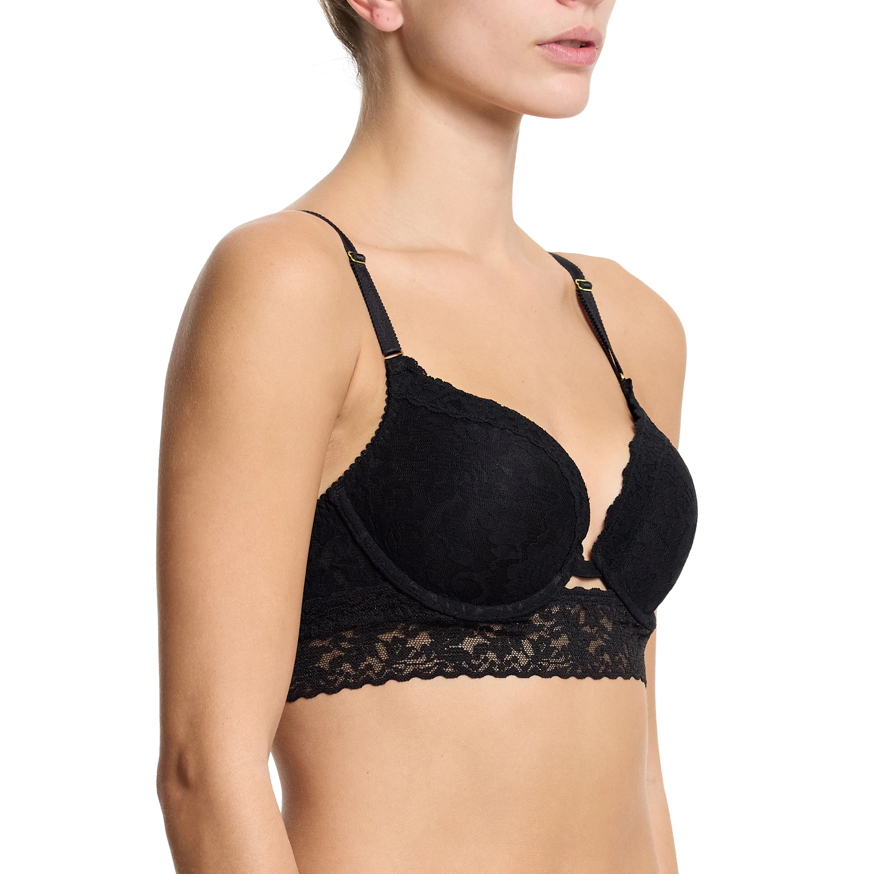 Sig Lace Plunge Push-Up | Black - Image 5